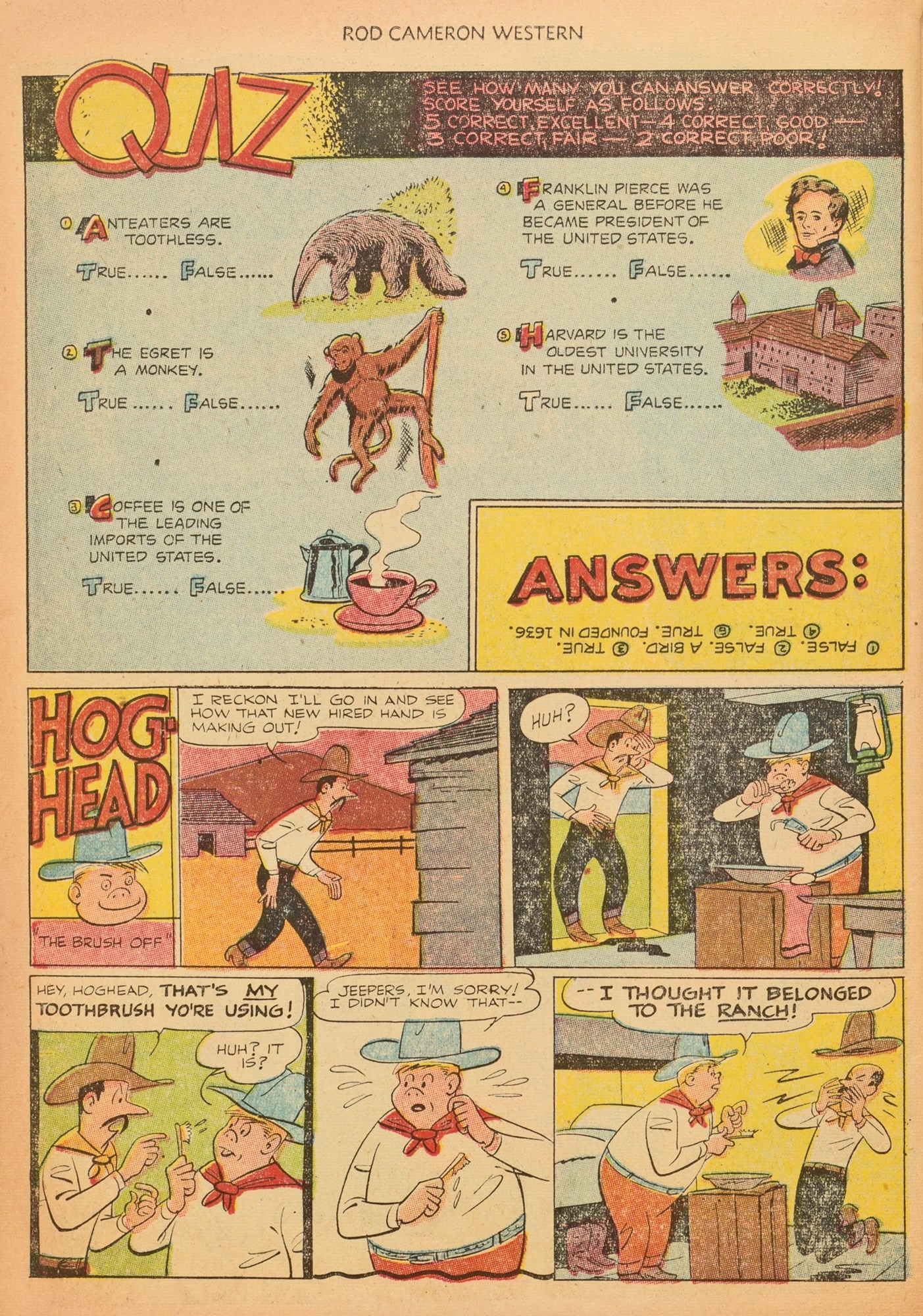 Read online Rod Cameron Western comic -  Issue #19 - 26