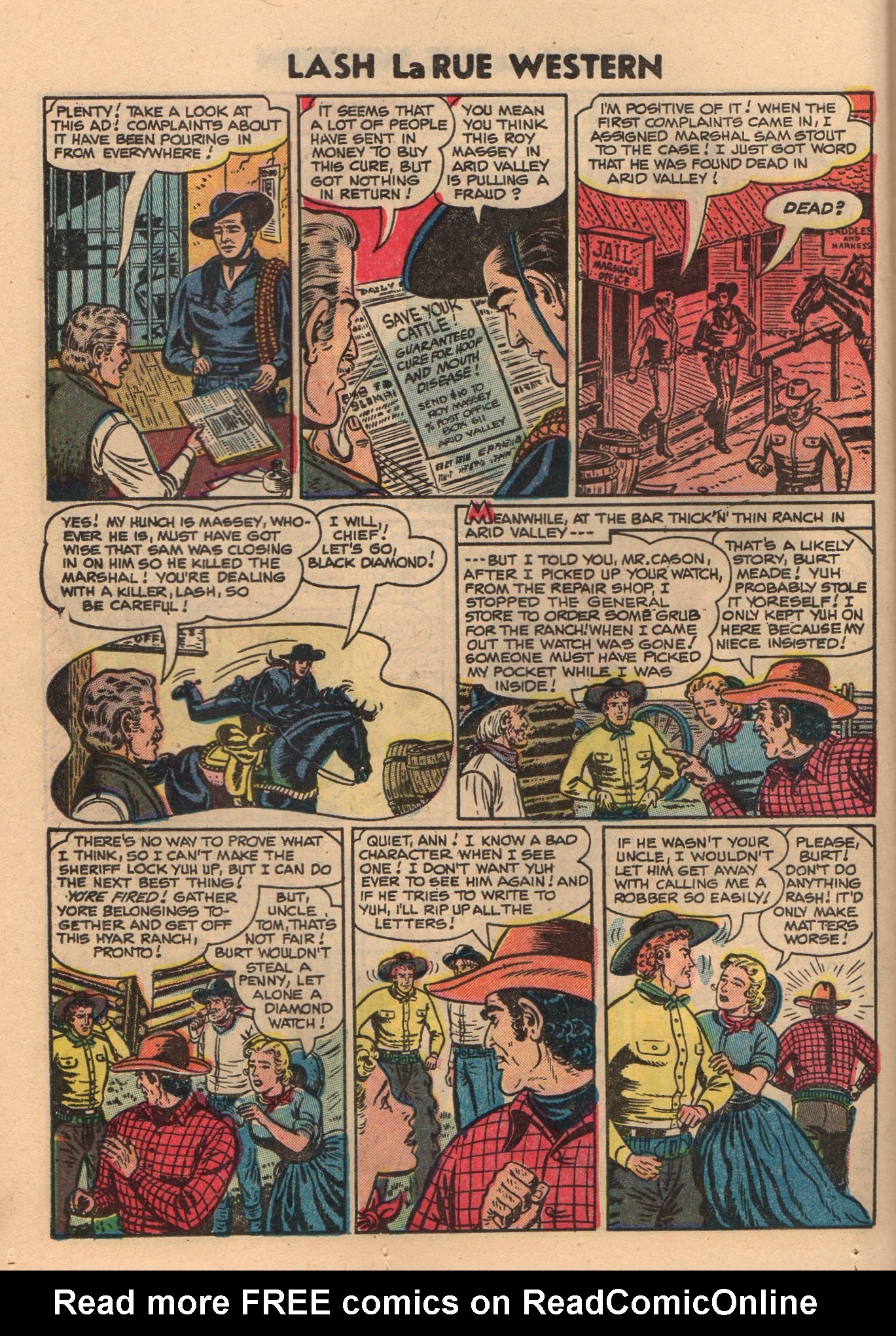 Read online Lash Larue Western (1949) comic -  Issue #50 - 24