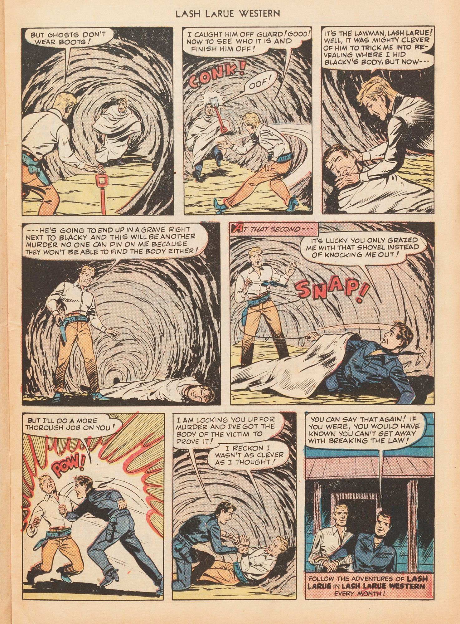 Read online Lash Larue Western (1949) comic -  Issue #7 - 25