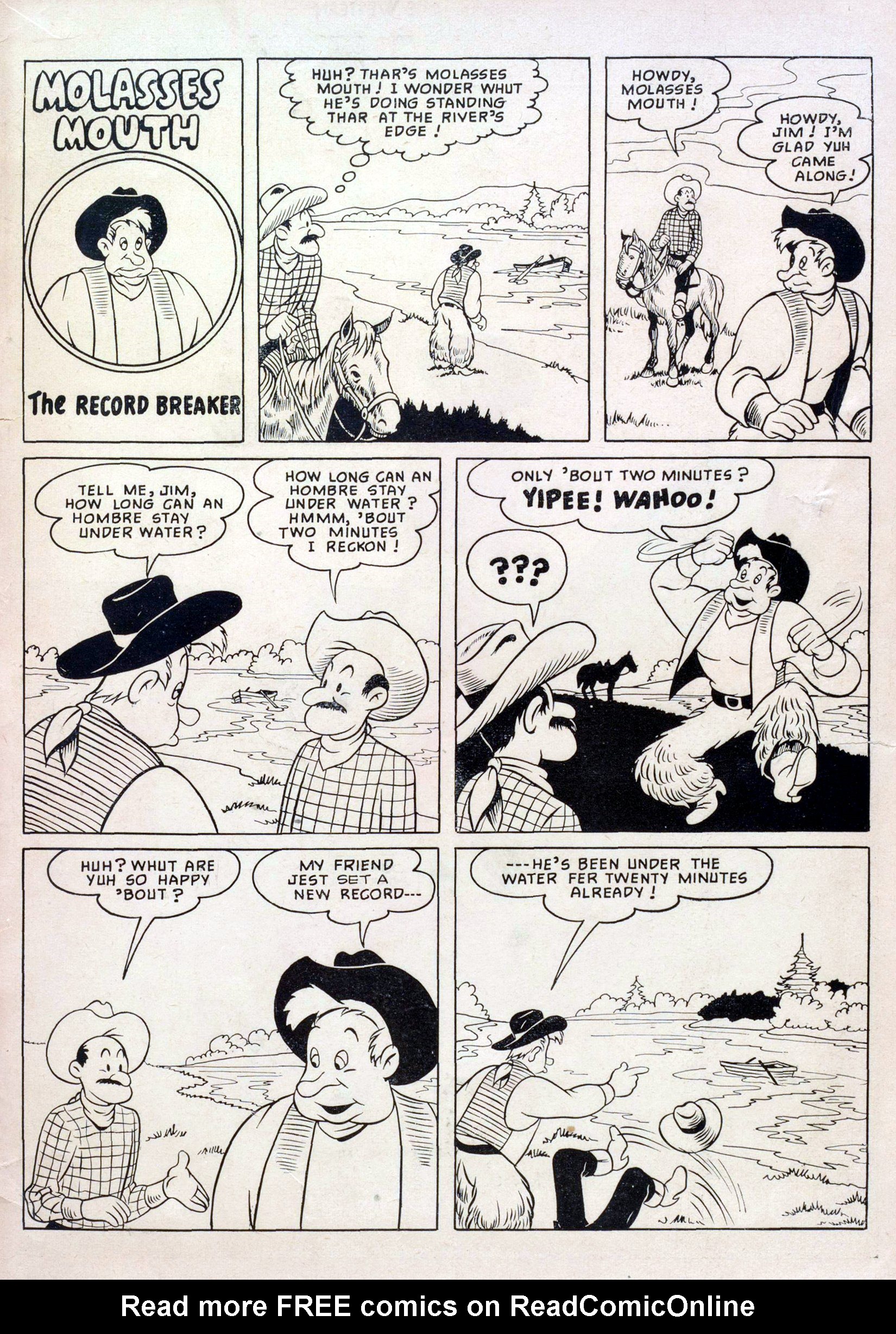 Read online Lash Larue Western (1949) comic -  Issue #4 - 35
