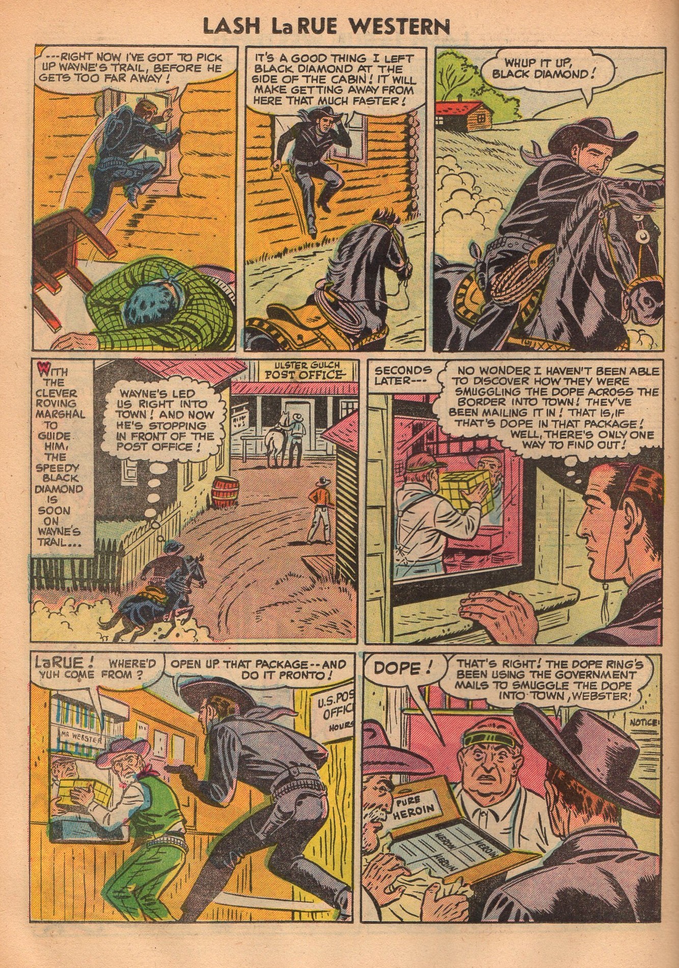 Read online Lash Larue Western (1949) comic -  Issue #52 - 18