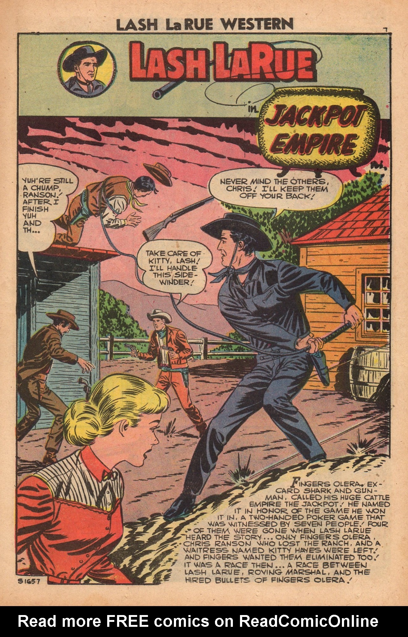 Read online Lash Larue Western (1949) comic -  Issue #64 - 11