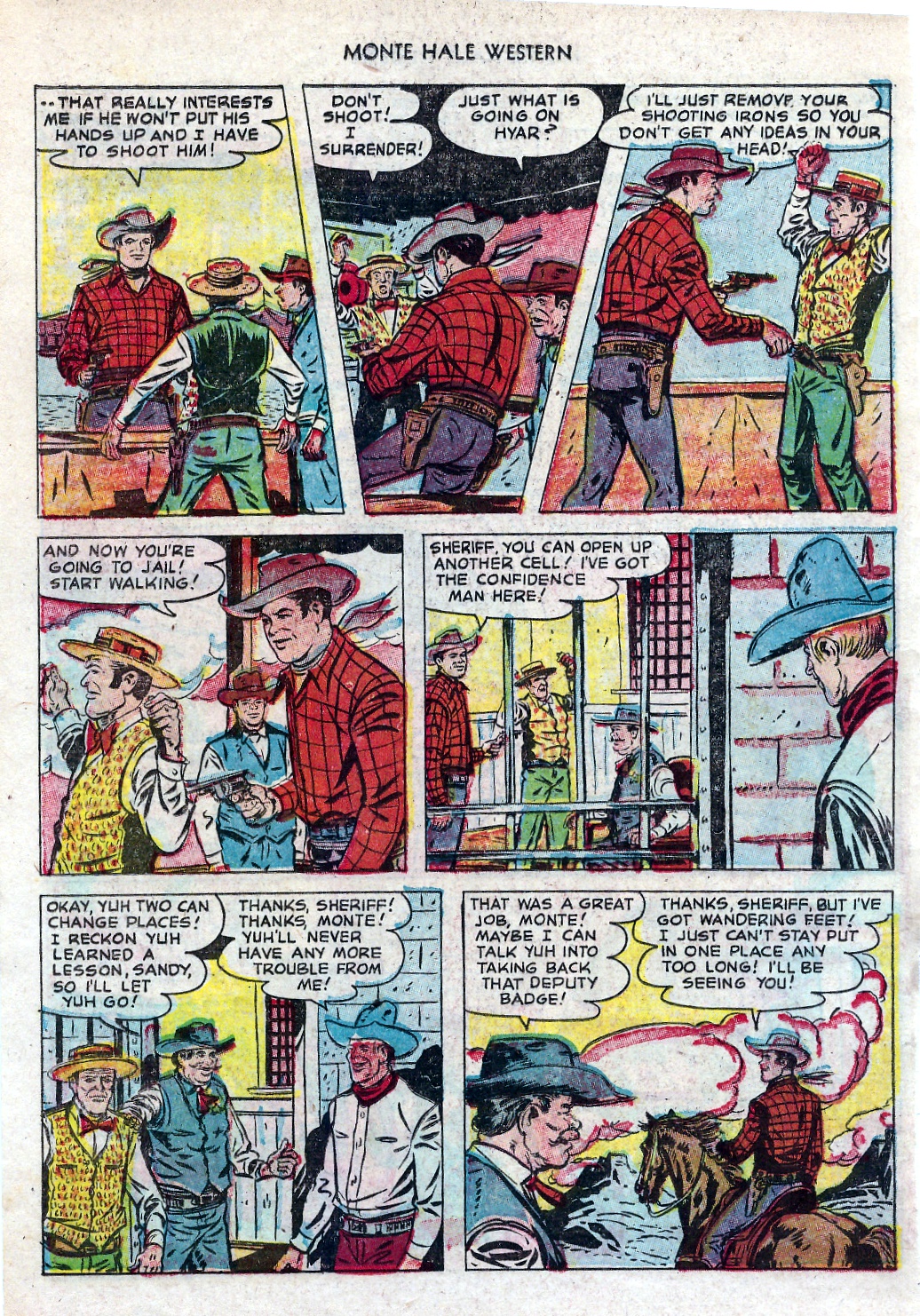 Read online Monte Hale Western comic -  Issue #82 - 14