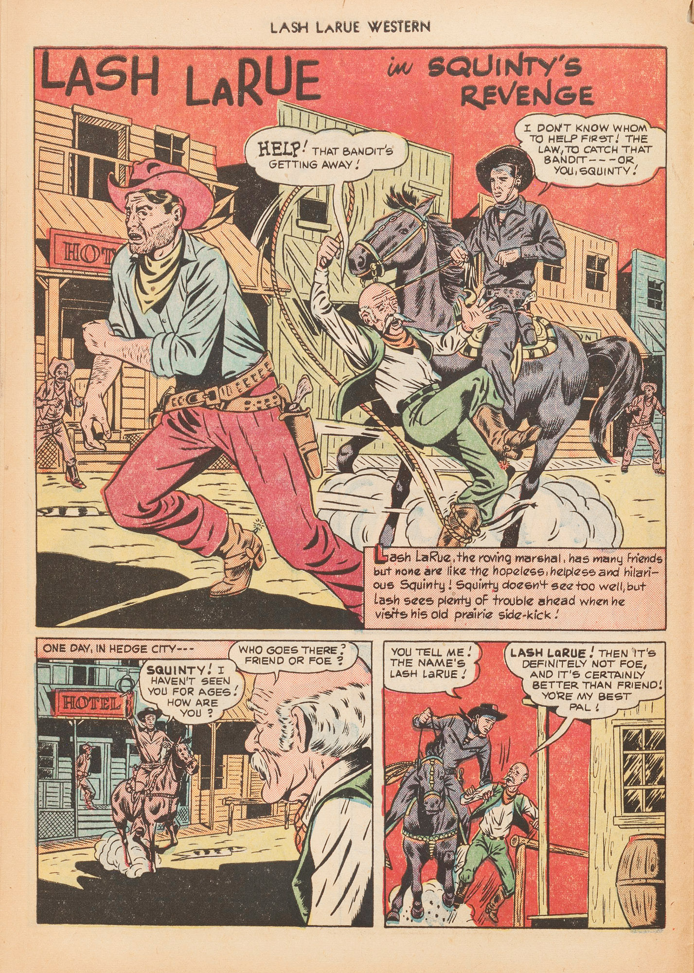 Read online Lash Larue Western (1949) comic -  Issue #10 - 20