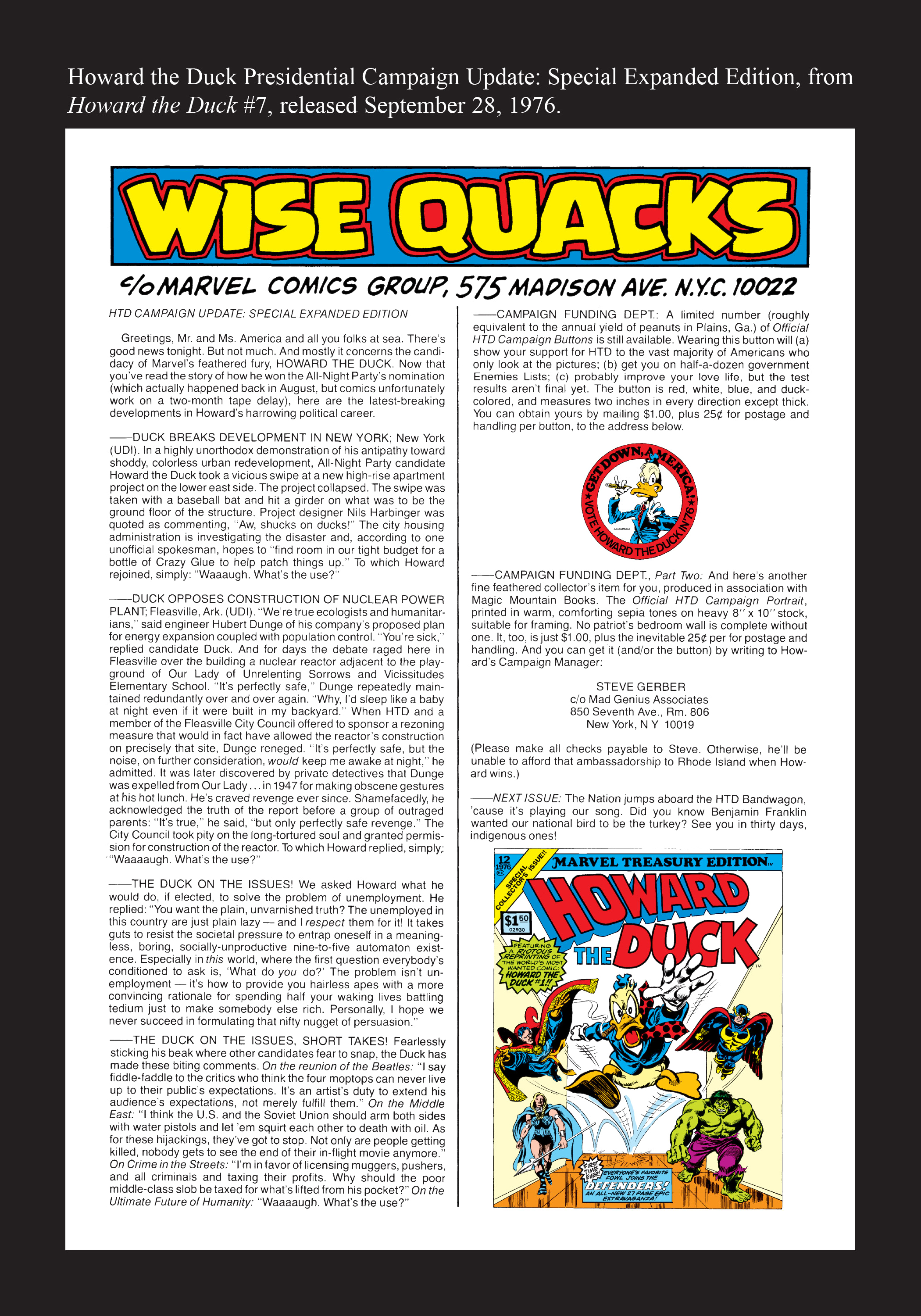 Read online Marvel Masterworks: Howard the Duck comic -  Issue # TPB 1 (Part 4) - 46
