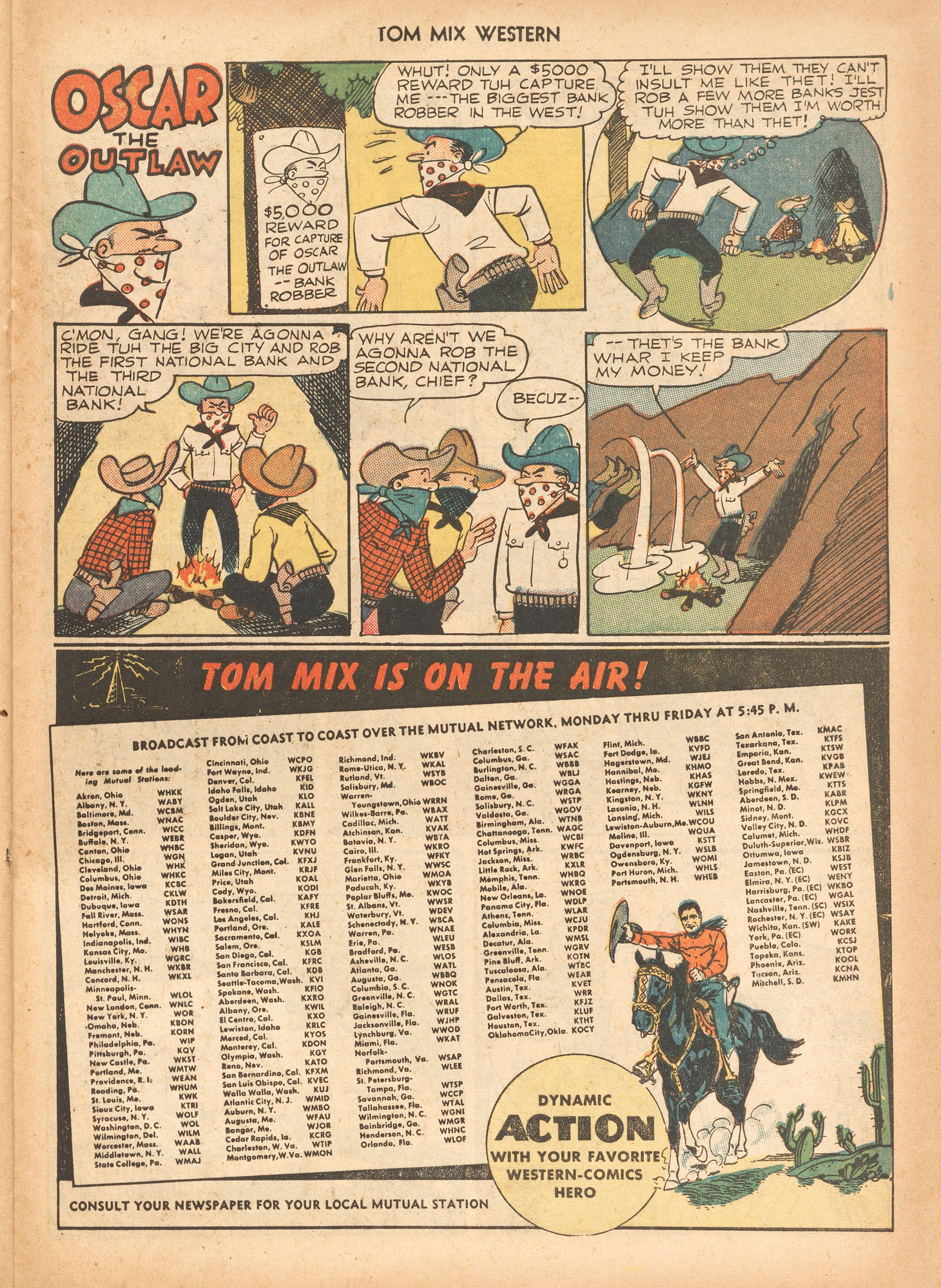 Read online Tom Mix Western (1948) comic -  Issue #23 - 33