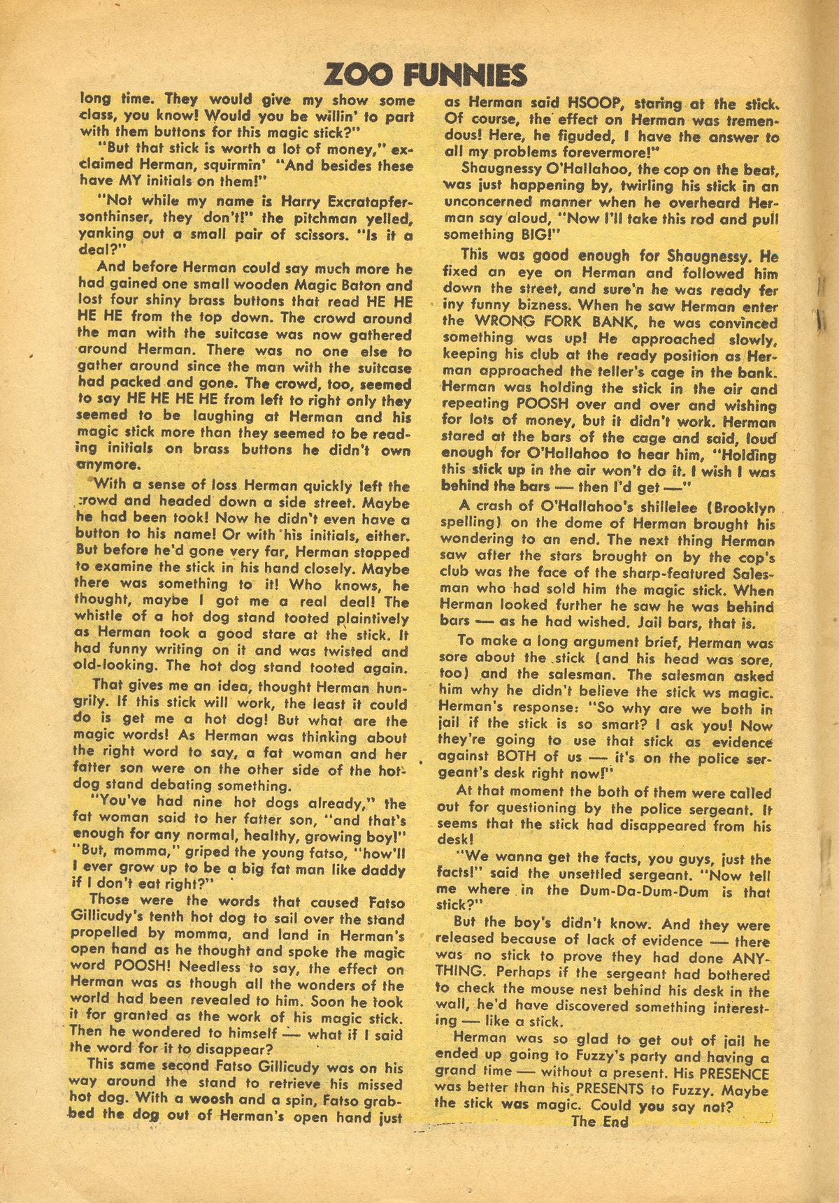 Read online Zoo Funnies comic -  Issue #7 - 18