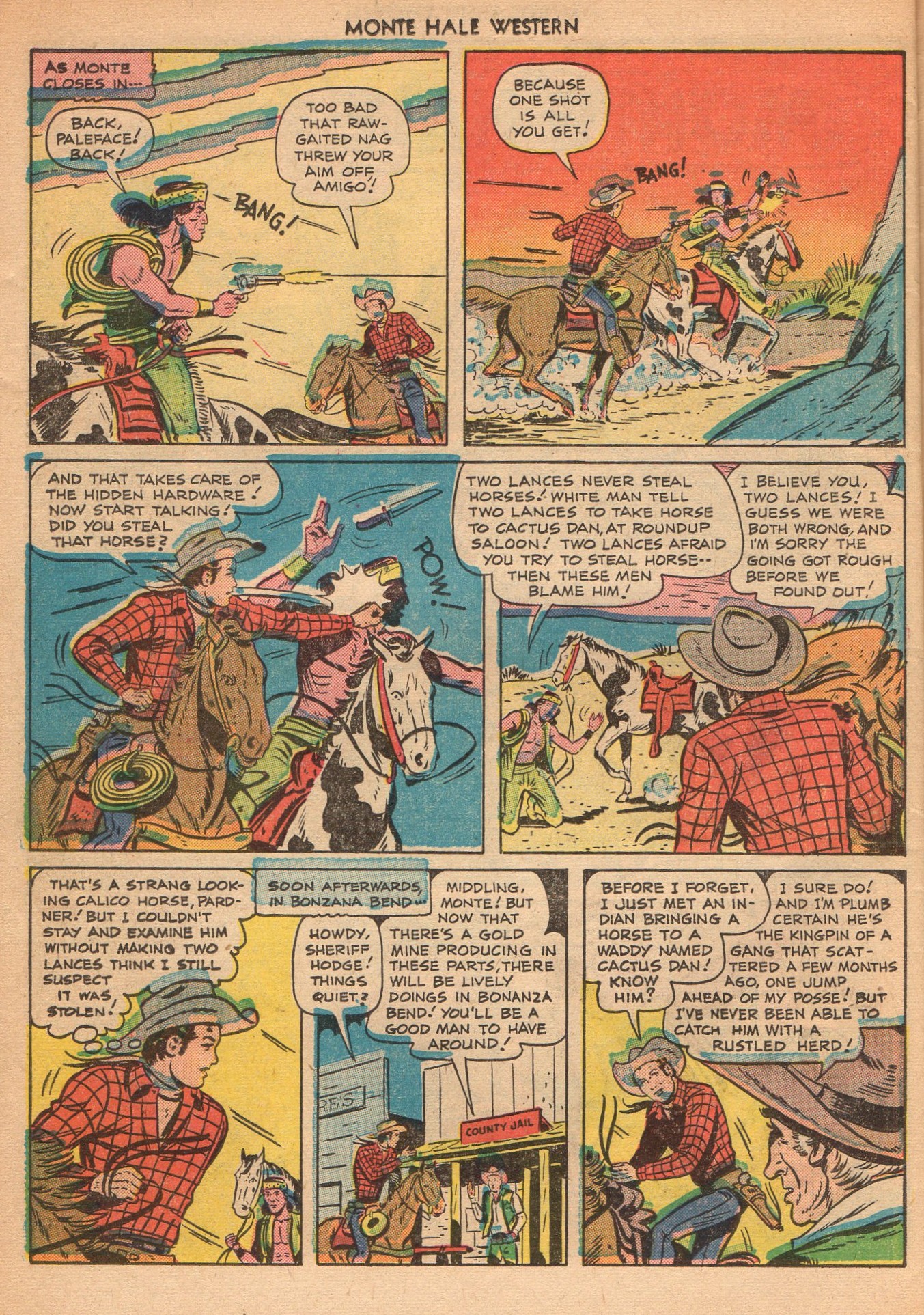 Read online Monte Hale Western comic -  Issue #51 - 42