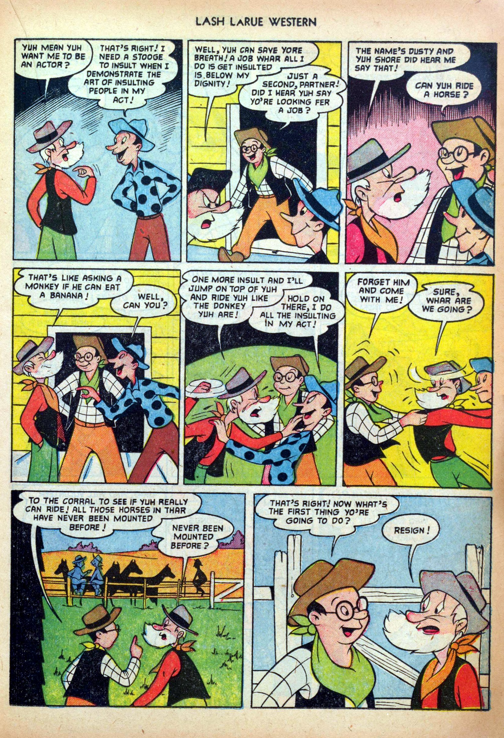 Read online Lash Larue Western (1949) comic -  Issue #34 - 15