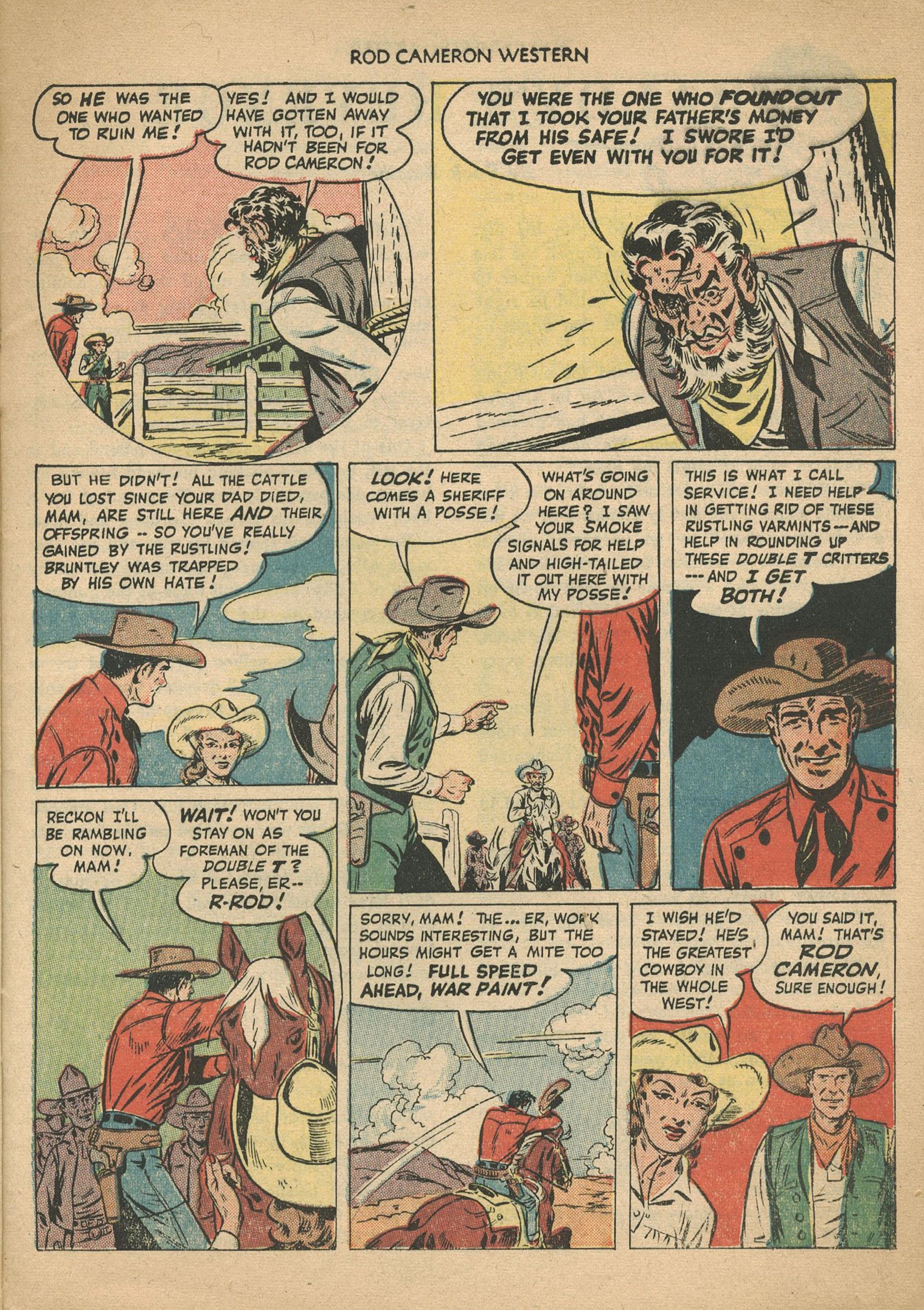 Read online Rod Cameron Western comic -  Issue #1 - 25