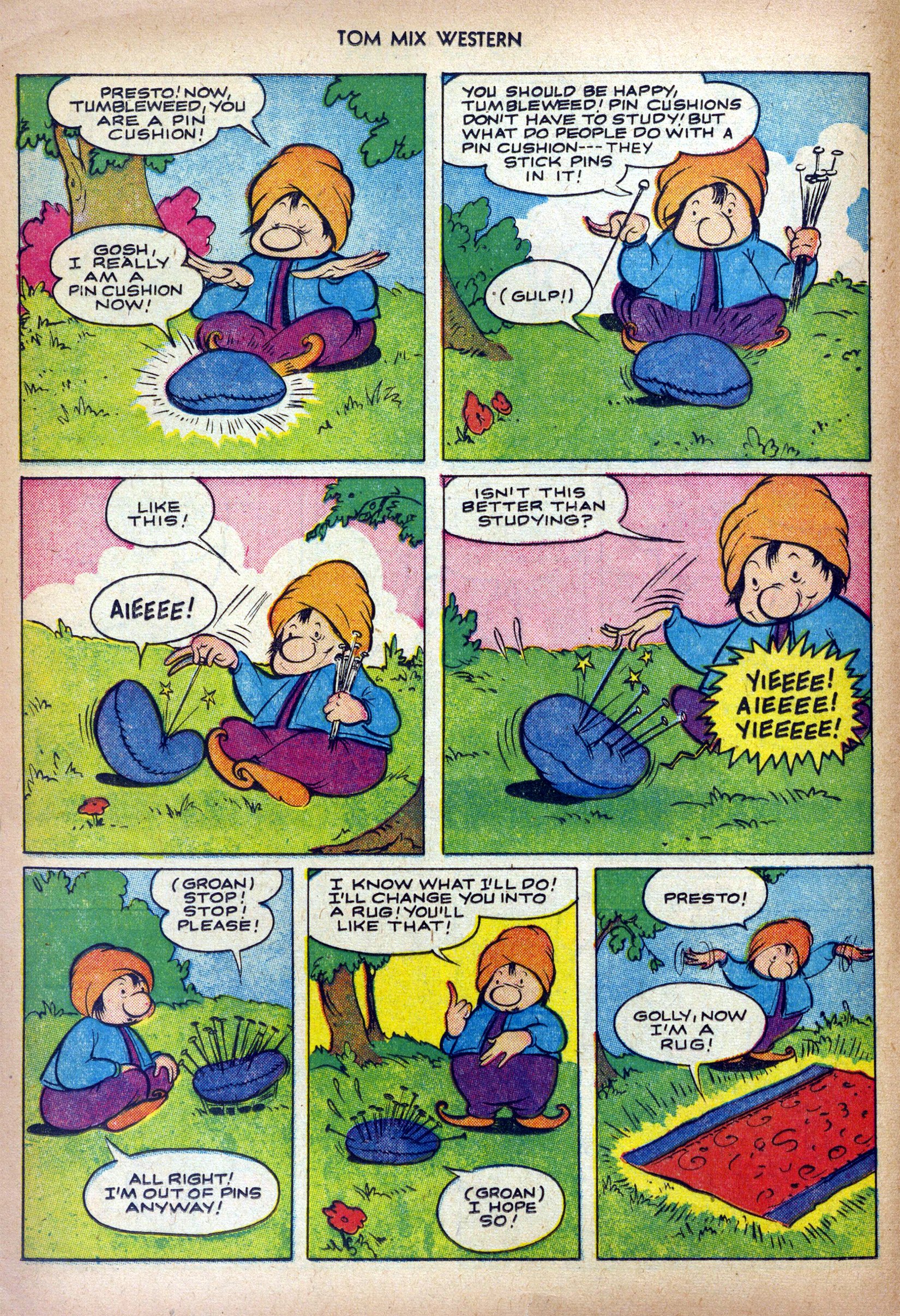 Read online Tom Mix Western (1948) comic -  Issue #48 - 12