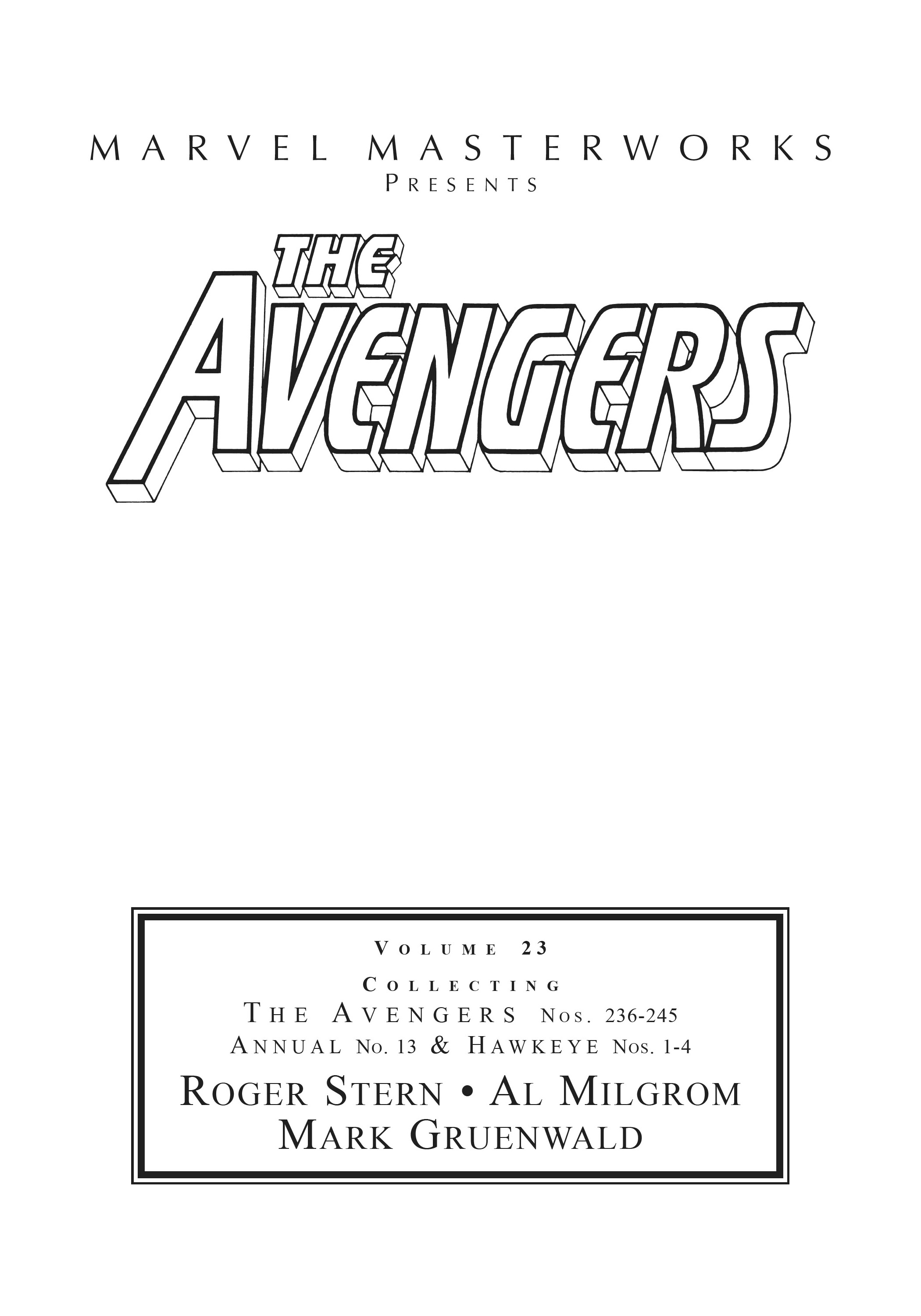 Read online Marvel Masterworks: The Avengers comic -  Issue # TPB 23 (Part 1) - 2