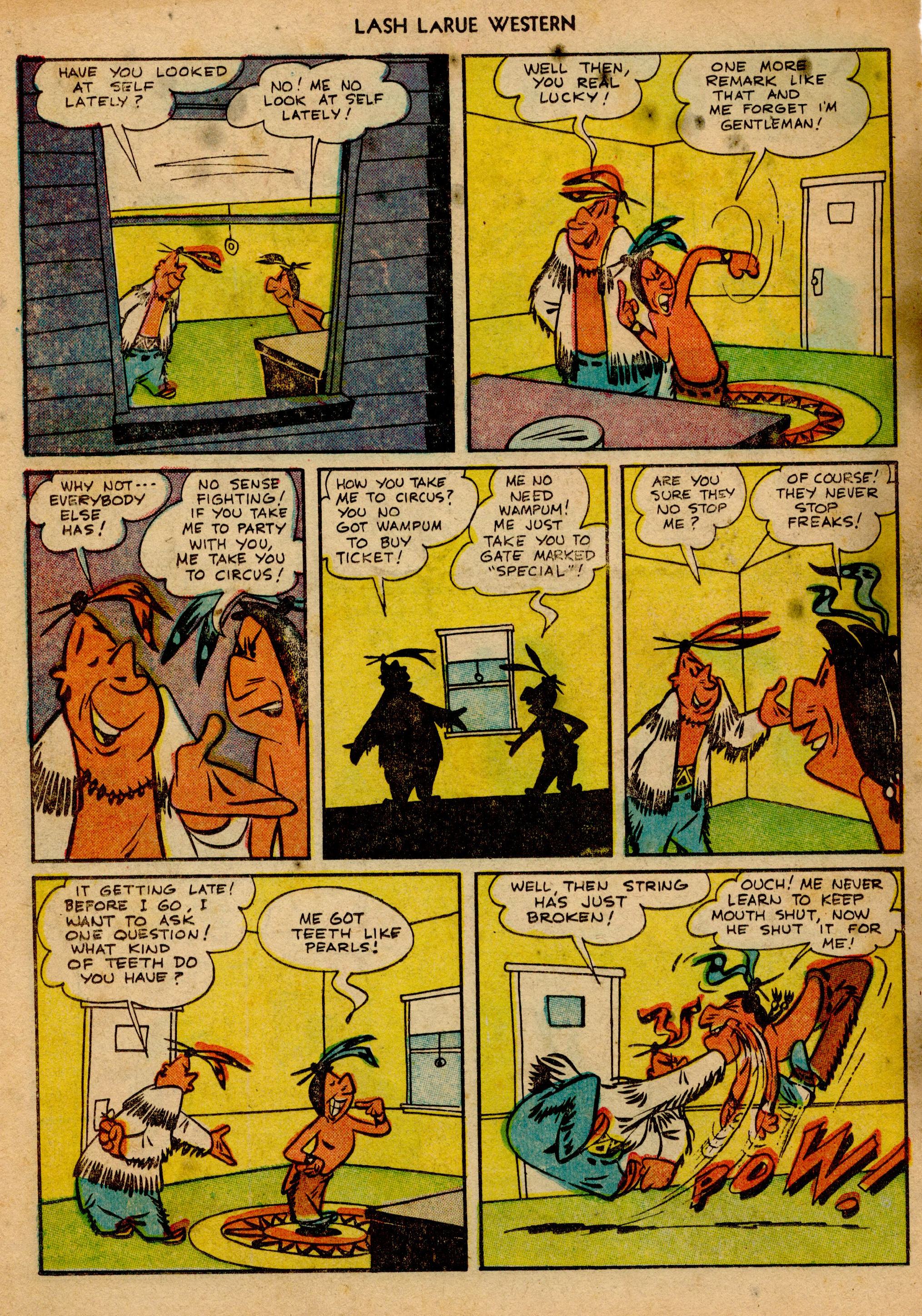 Read online Lash Larue Western (1949) comic -  Issue #23 - 25