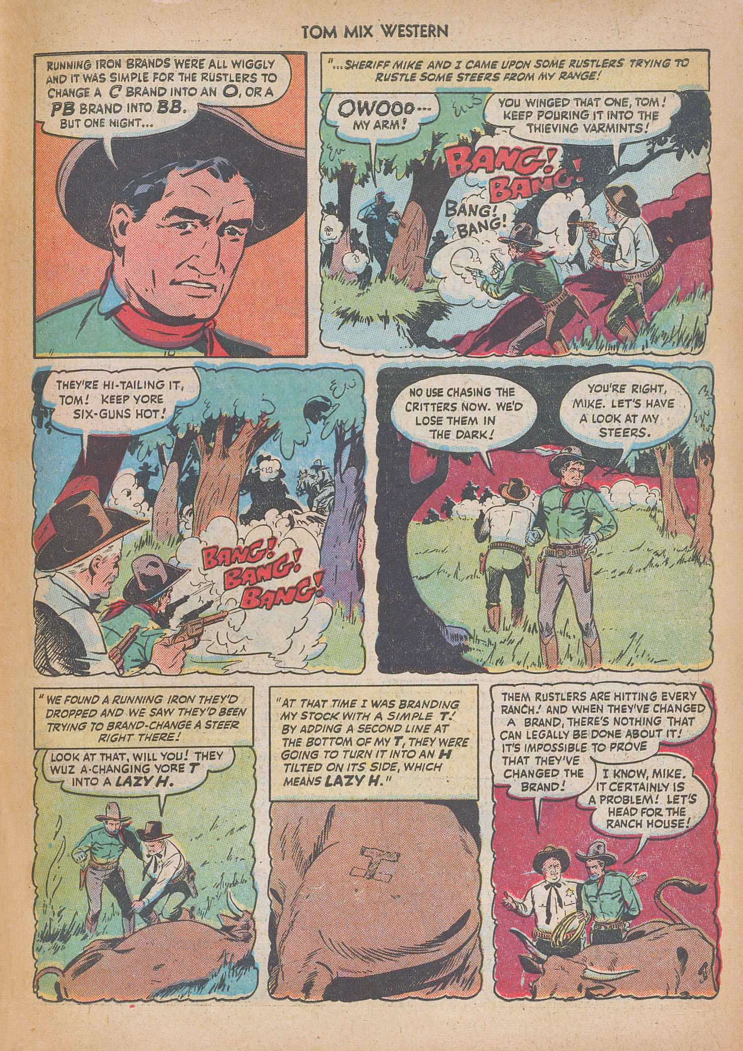 Read online Tom Mix Western (1948) comic -  Issue #14 - 43
