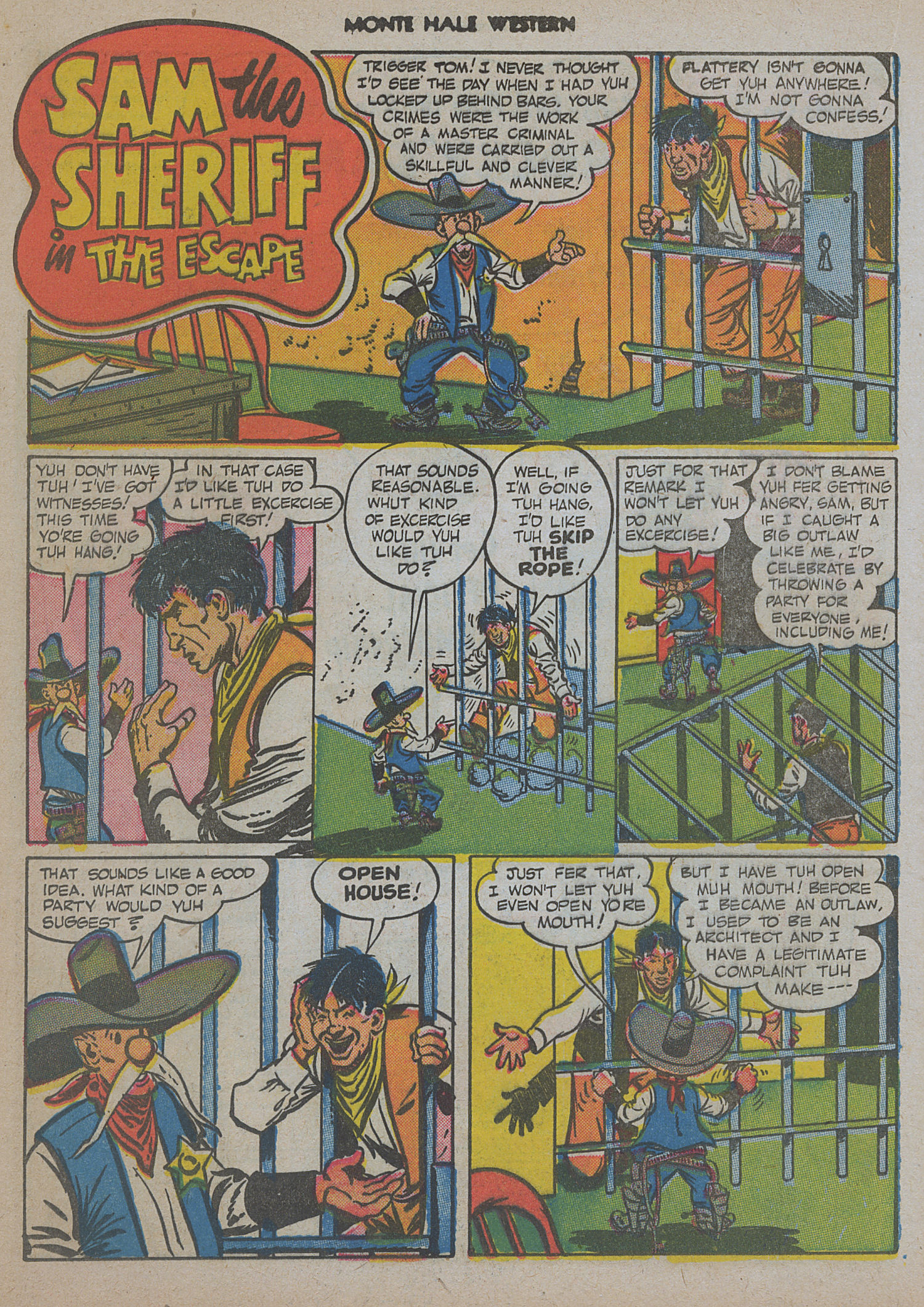 Read online Monte Hale Western comic -  Issue #48 - 36