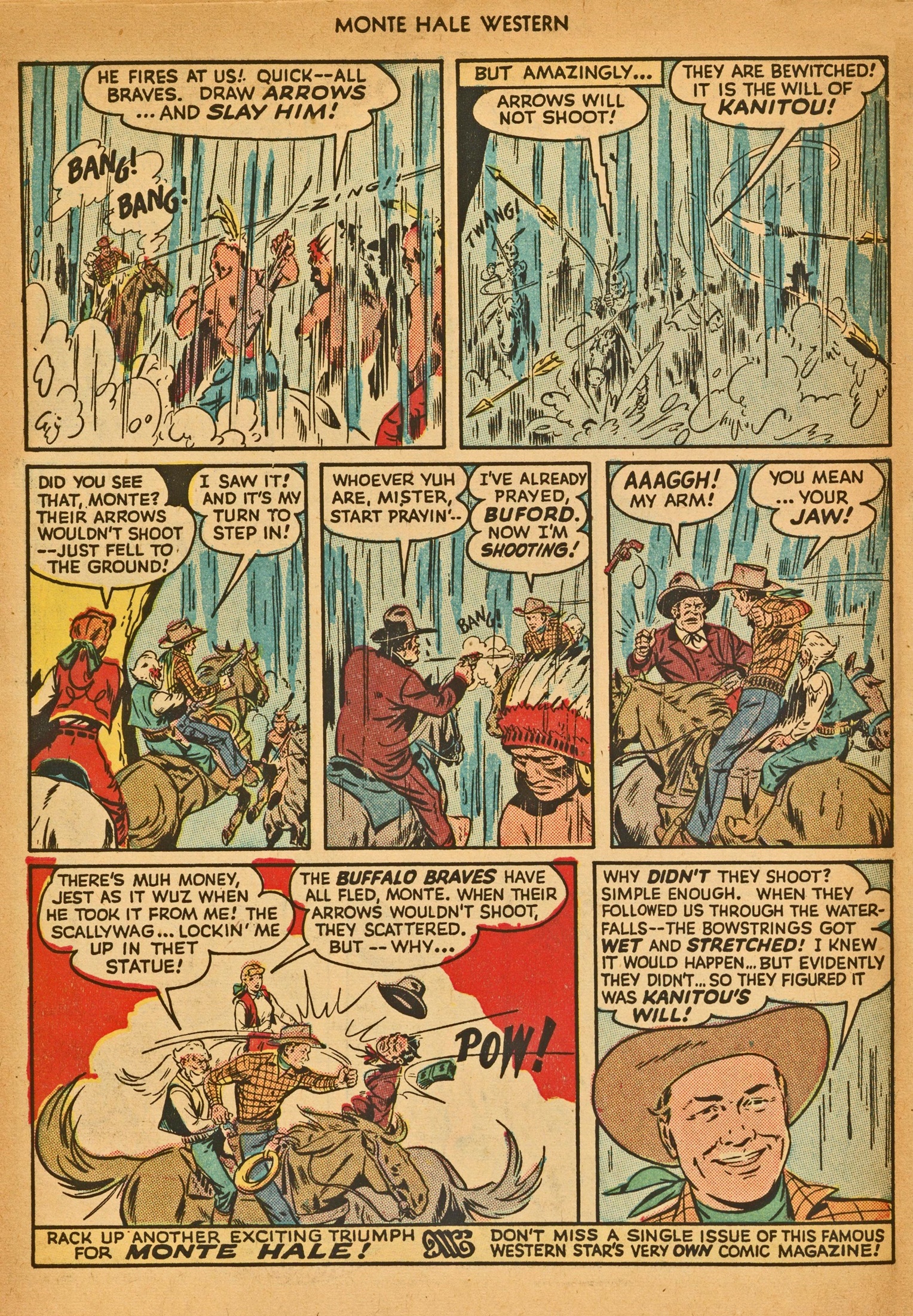 Read online Monte Hale Western comic -  Issue #30 - 48