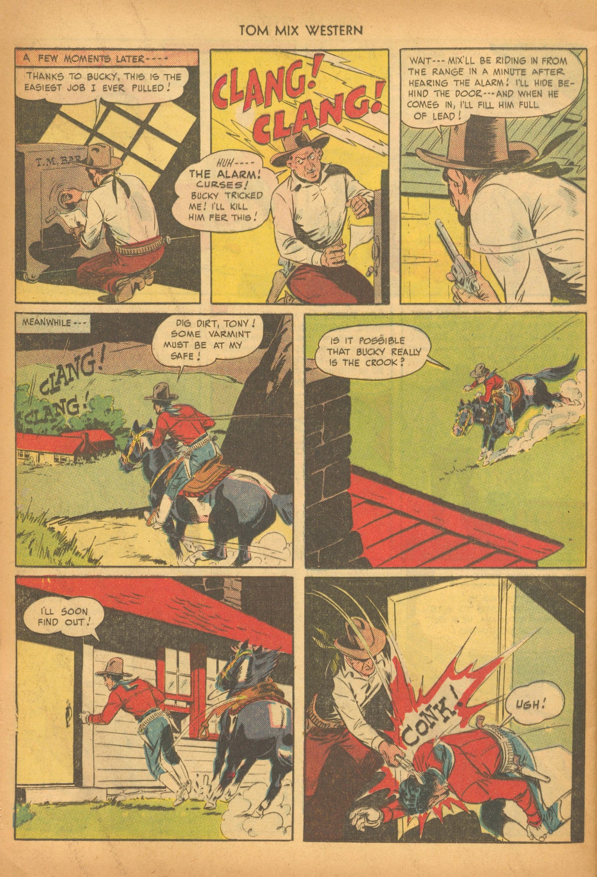 Read online Tom Mix Western (1948) comic -  Issue #20 - 36