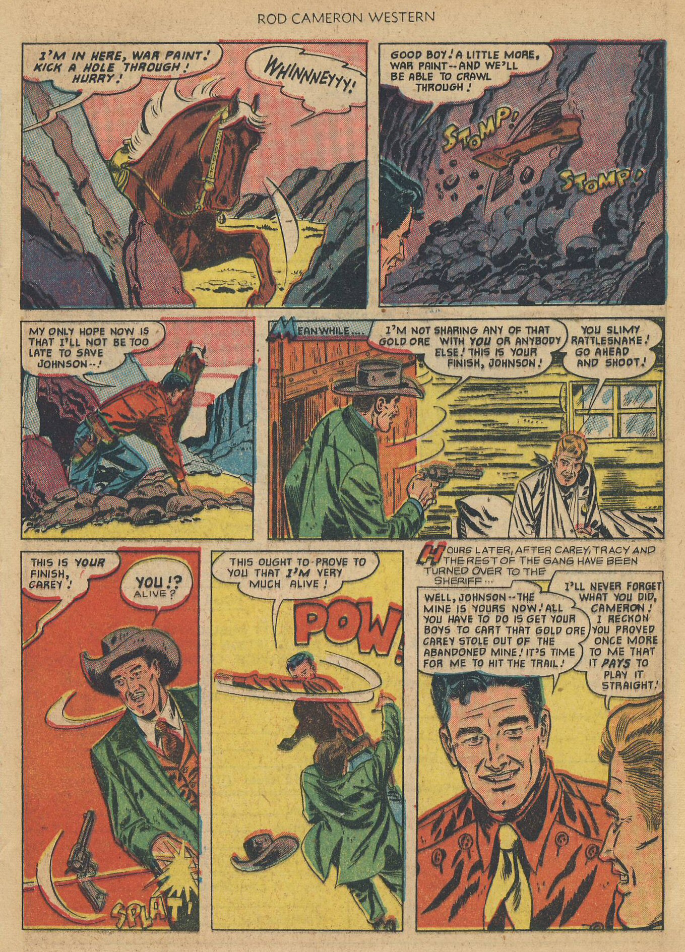Read online Rod Cameron Western comic -  Issue #11 - 13