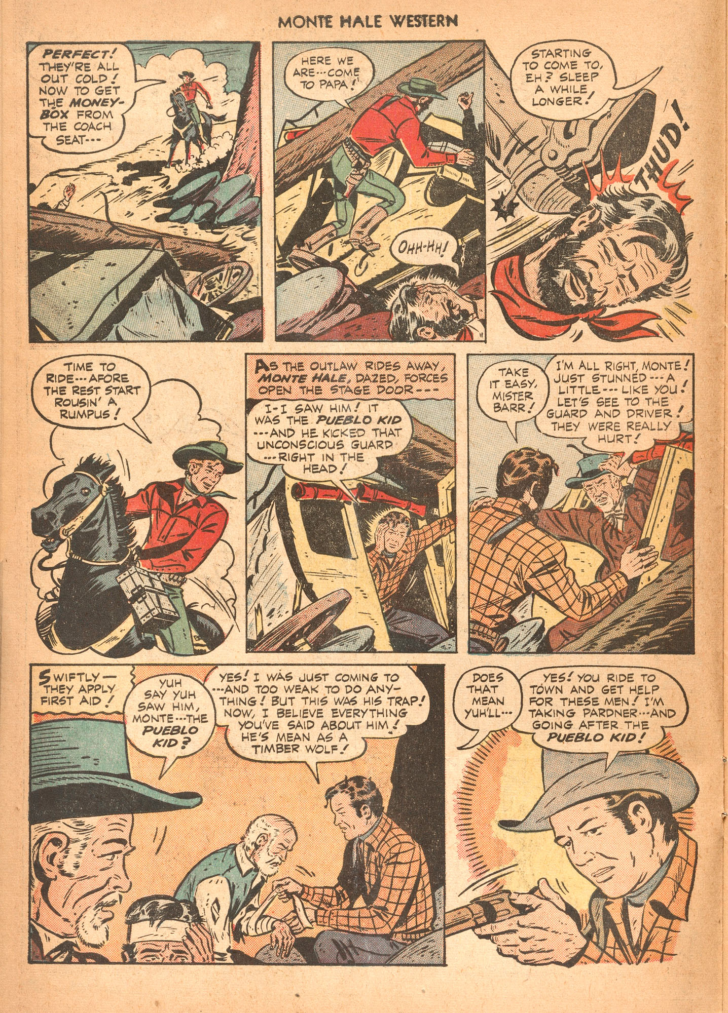 Read online Monte Hale Western comic -  Issue #37 - 12