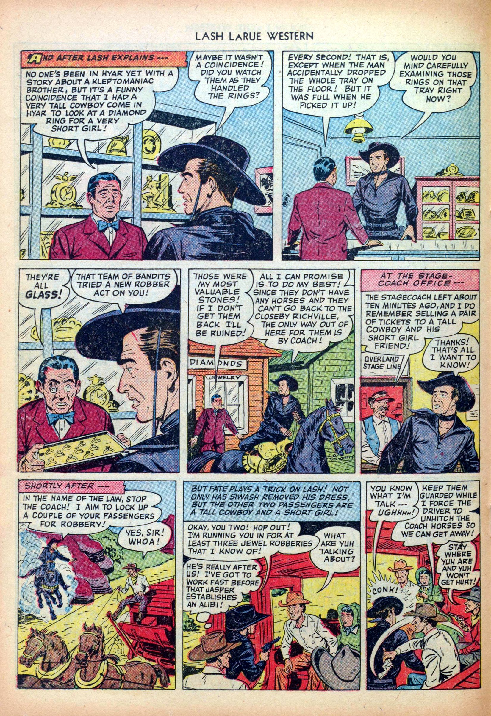 Read online Lash Larue Western (1949) comic -  Issue #26 - 18
