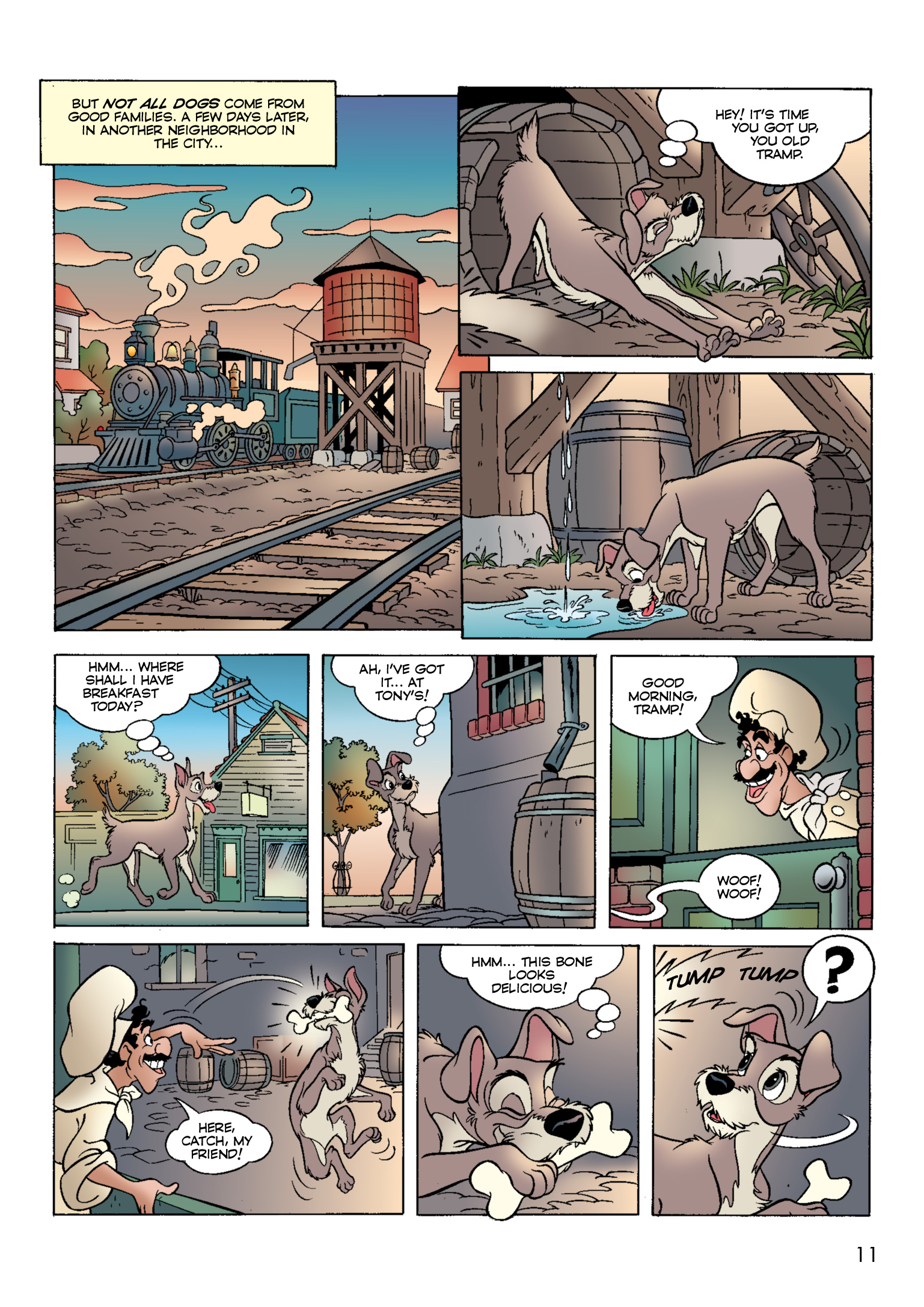 Read online Disney Lady and the Tramp: The Story of the Movie in Comics comic -  Issue # Full - 12