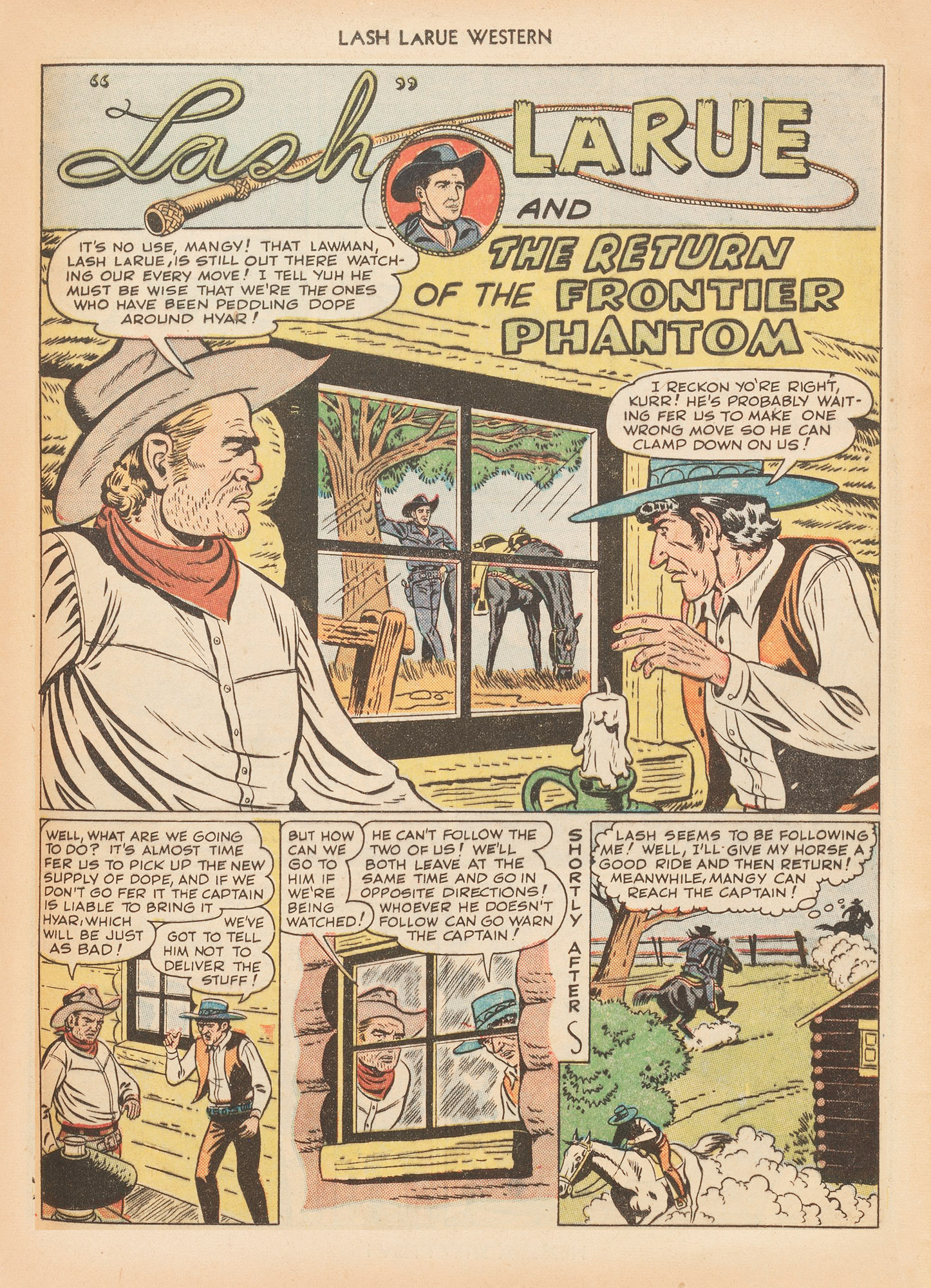 Read online Lash Larue Western (1949) comic -  Issue #7 - 41