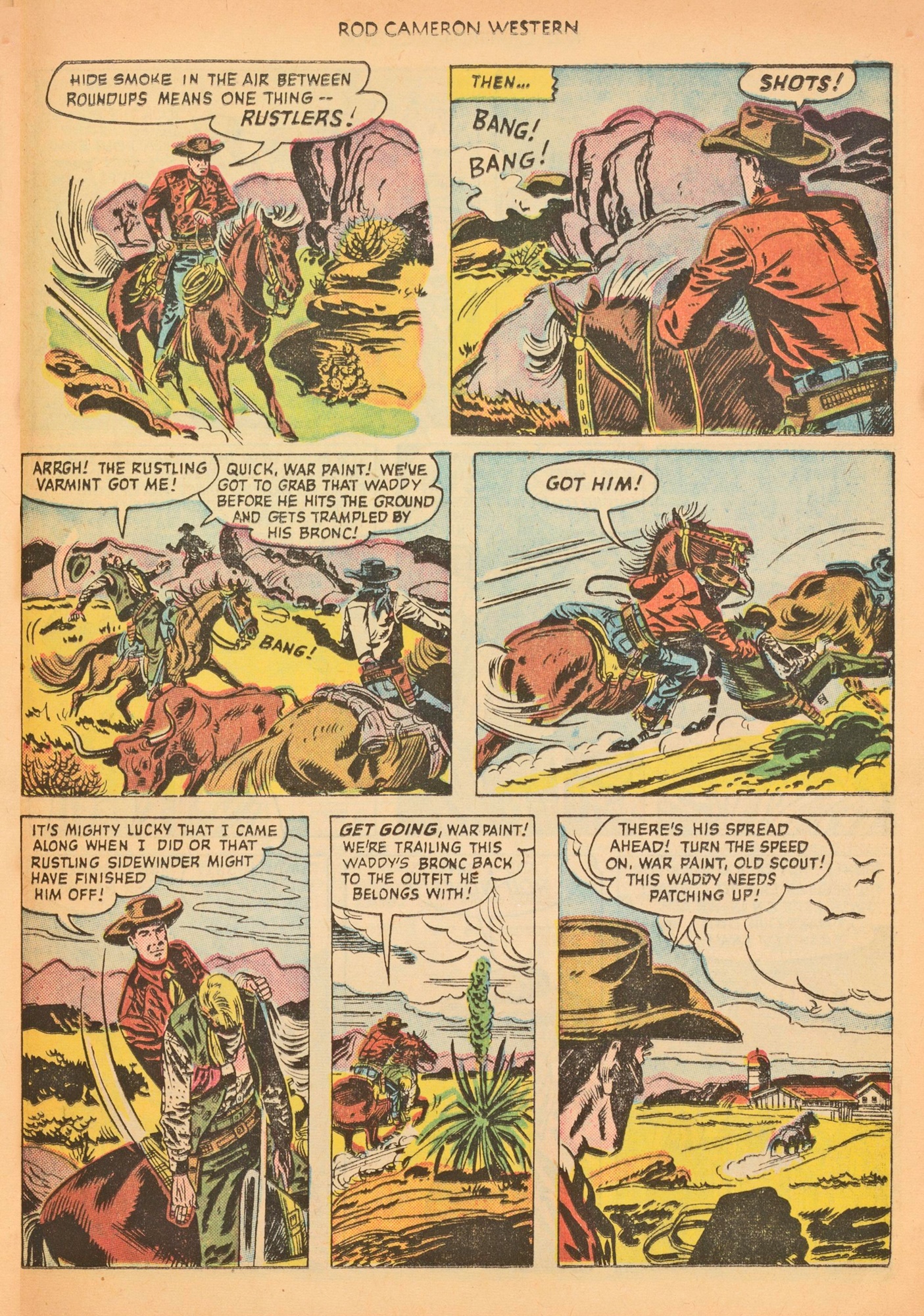 Read online Rod Cameron Western comic -  Issue #9 - 25