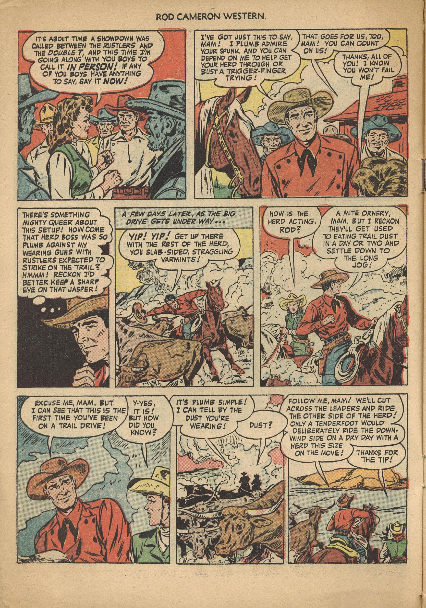 Read online Rod Cameron Western comic -  Issue #1 - 6