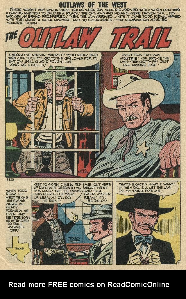 Read online Outlaws of the West comic -  Issue #22 - 4