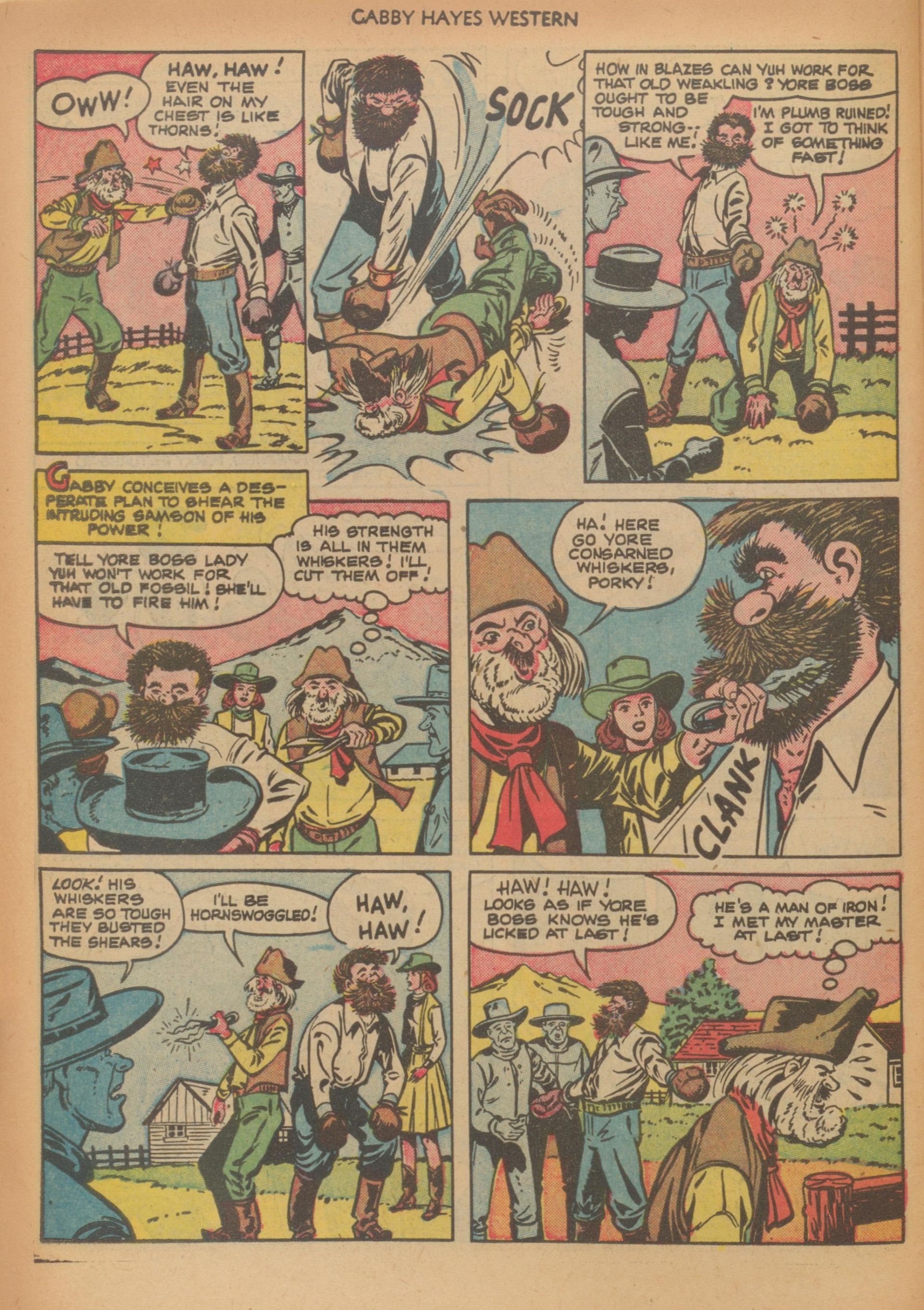 Read online Gabby Hayes Western comic -  Issue #29 - 34