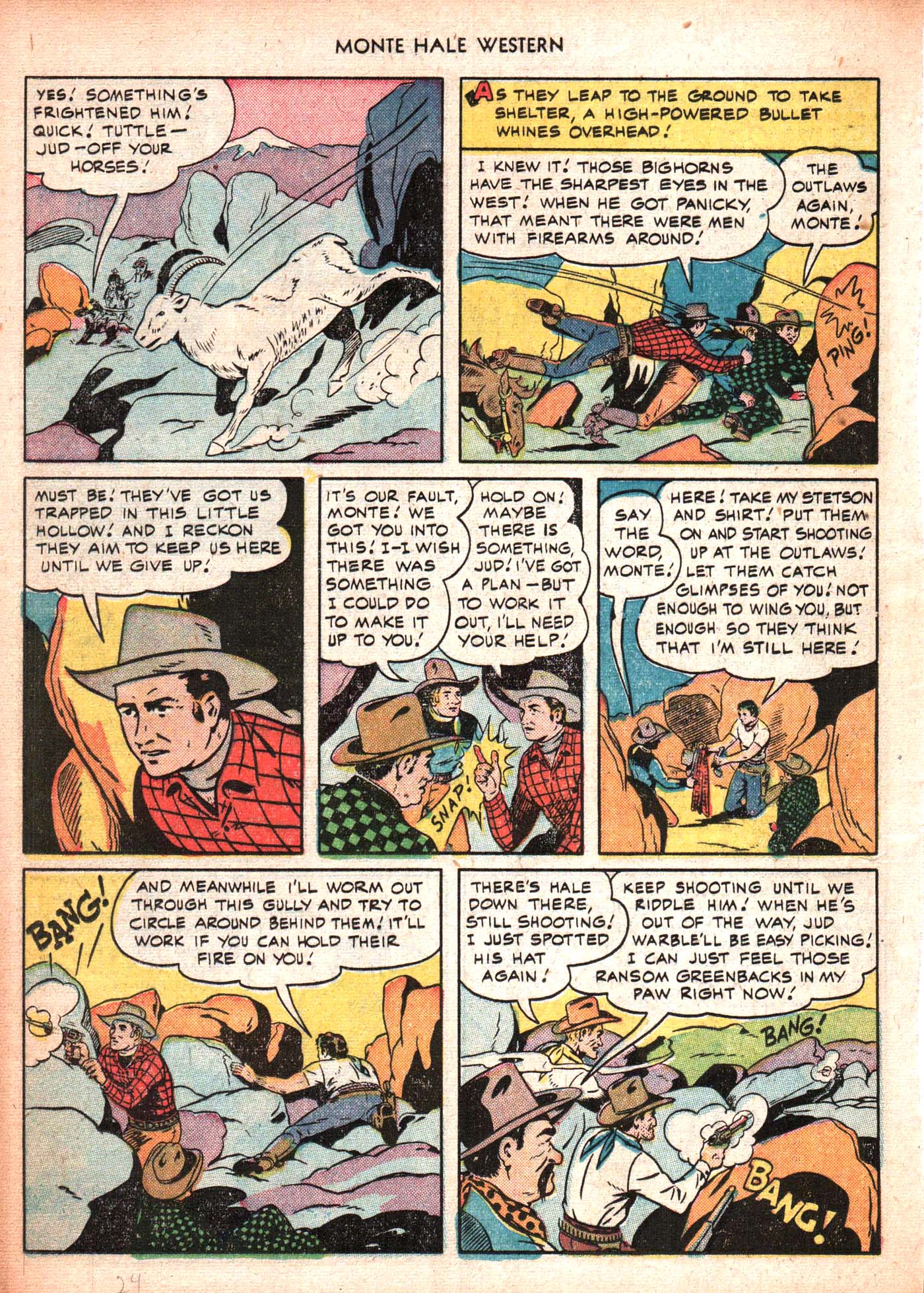 Read online Monte Hale Western comic -  Issue #50 - 24