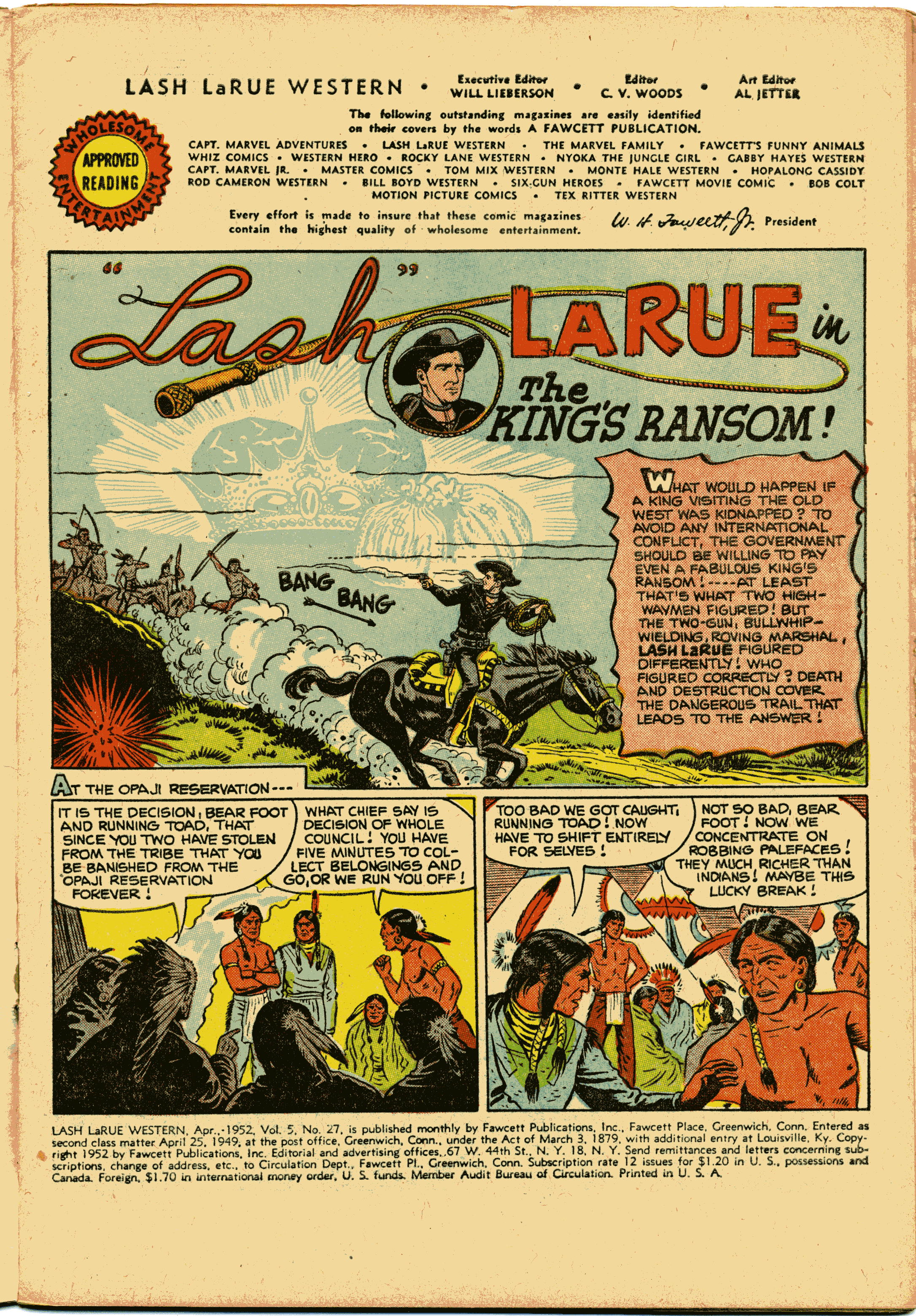 Read online Lash Larue Western (1949) comic -  Issue #27 - 3