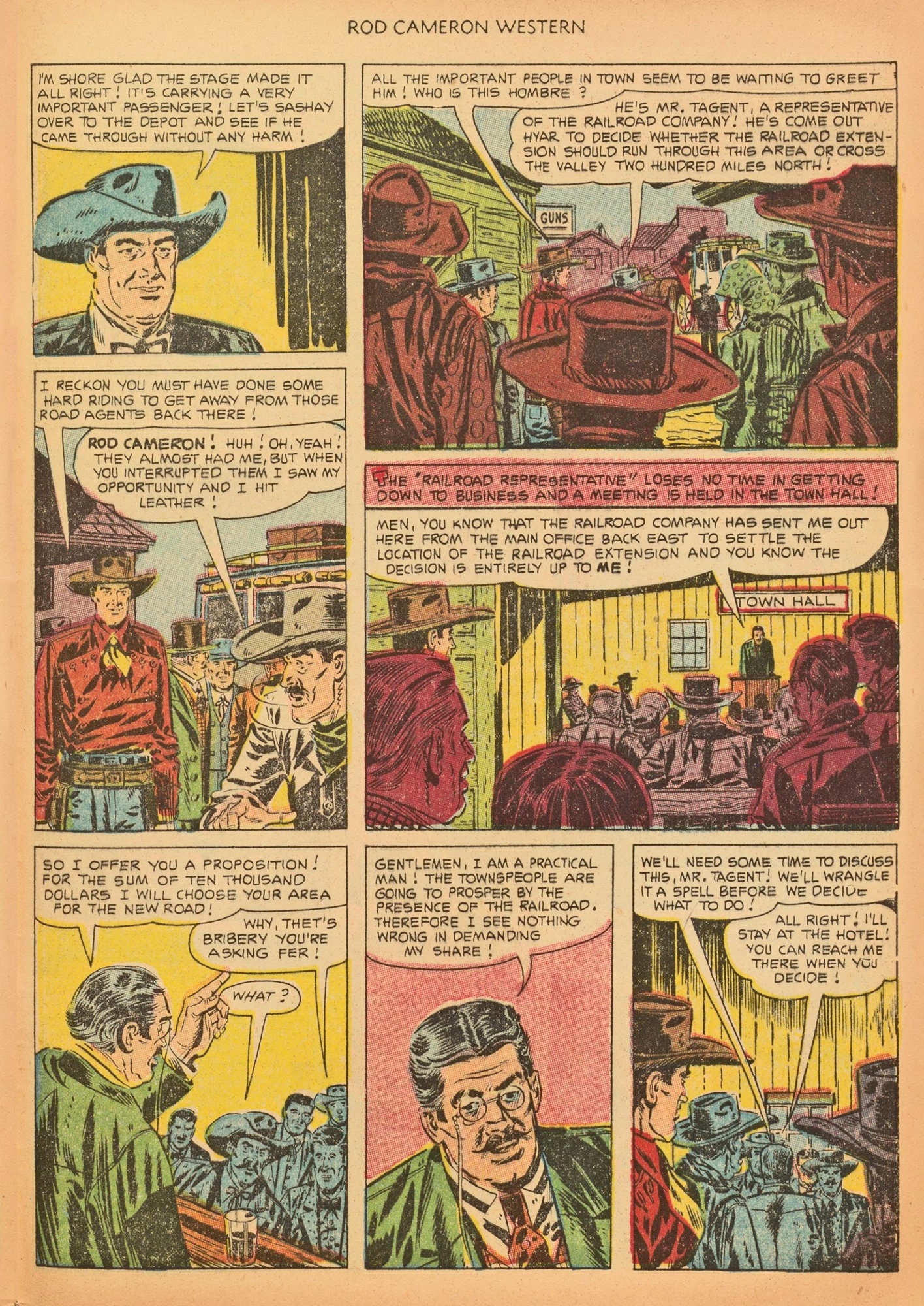 Read online Rod Cameron Western comic -  Issue #19 - 29