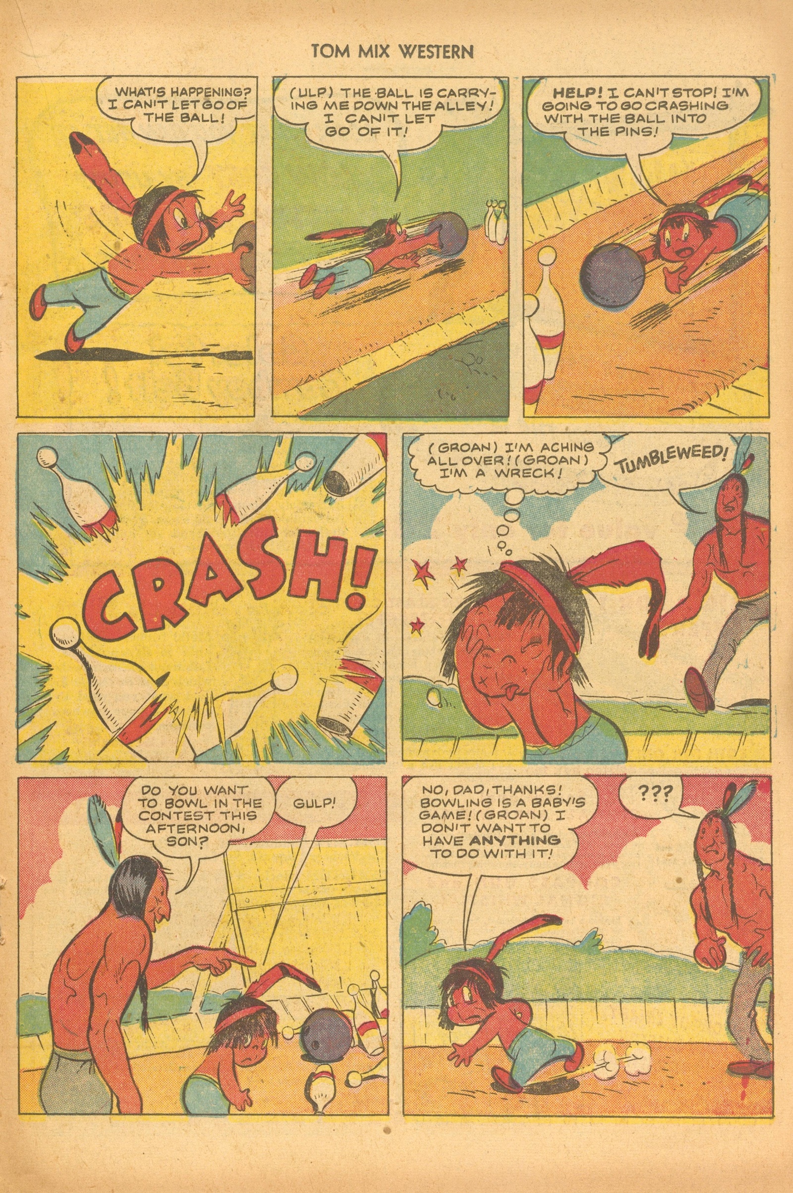 Read online Tom Mix Western (1948) comic -  Issue #46 - 19