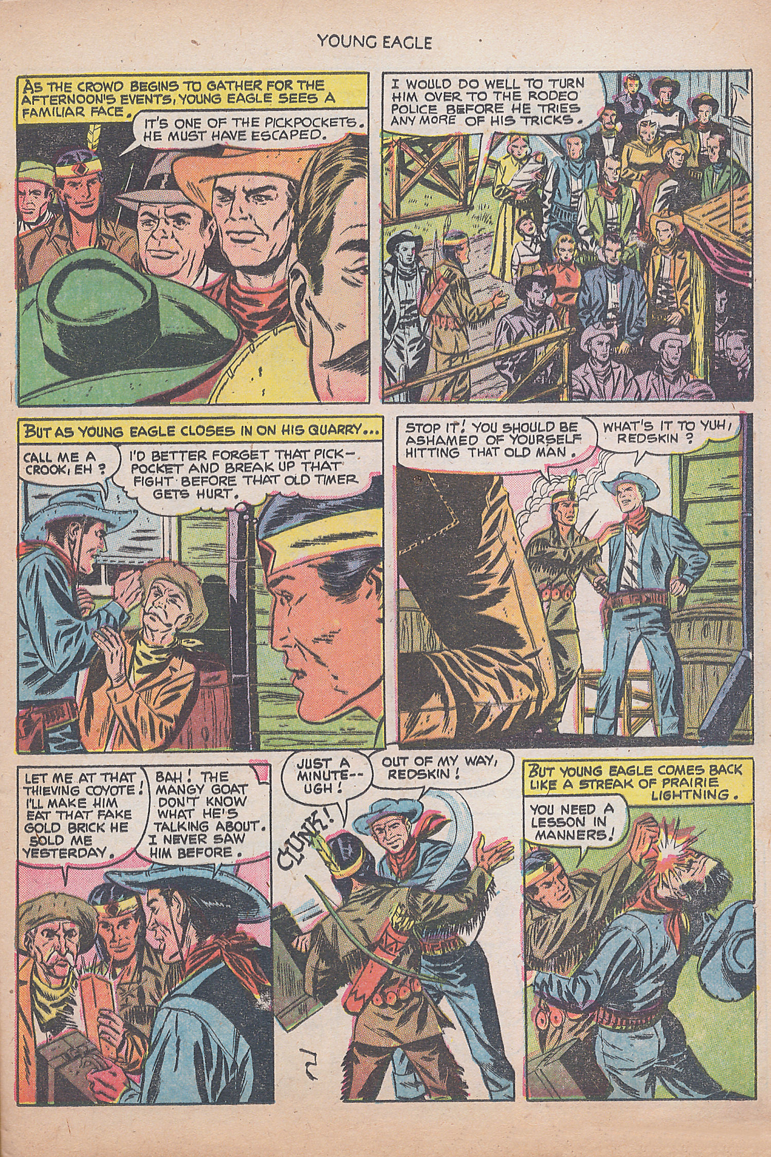 Read online Young Eagle comic -  Issue #8 - 7