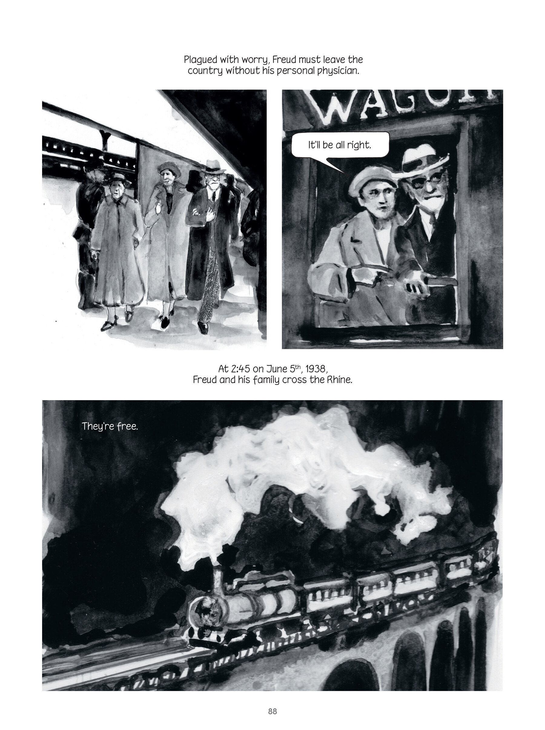 Read online Through Clouds of Smoke: Freud's Final Days comic -  Issue # TPB - 87