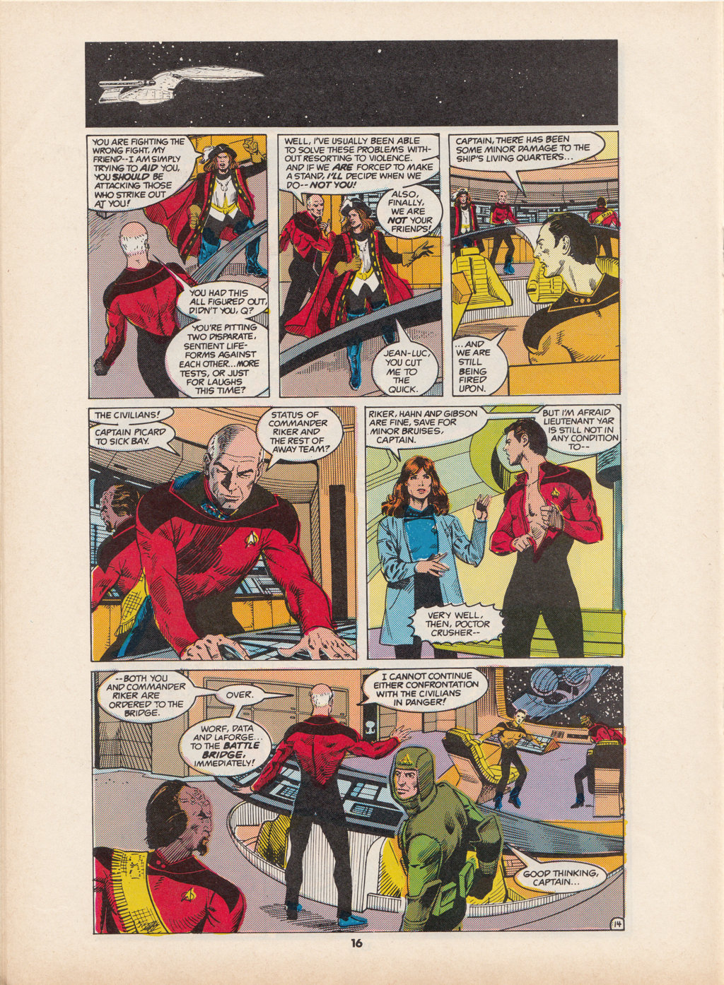 Read online Star Trek The Next Generation (1990) comic -  Issue #4 - 16