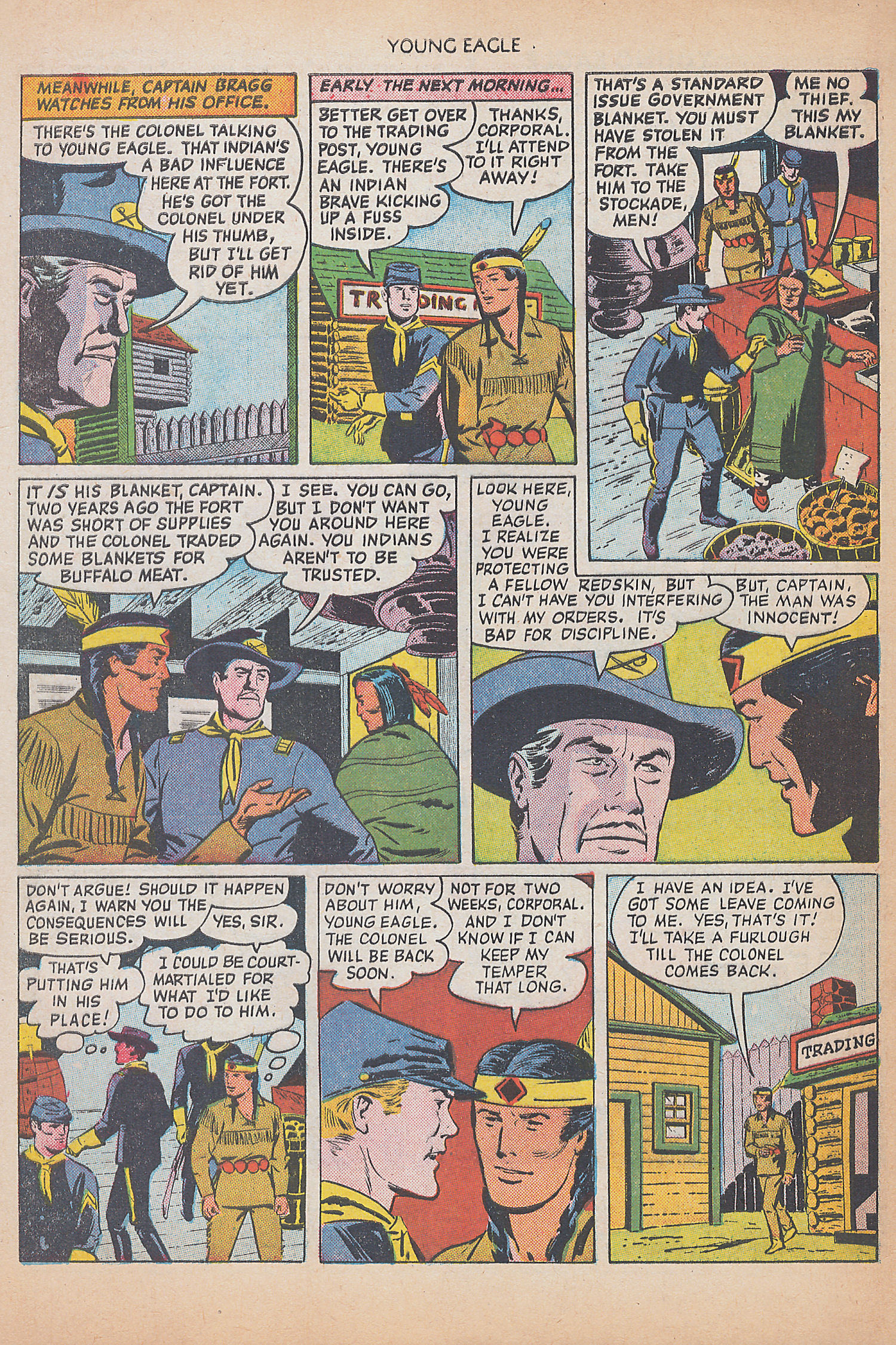 Read online Young Eagle comic -  Issue #3 - 4