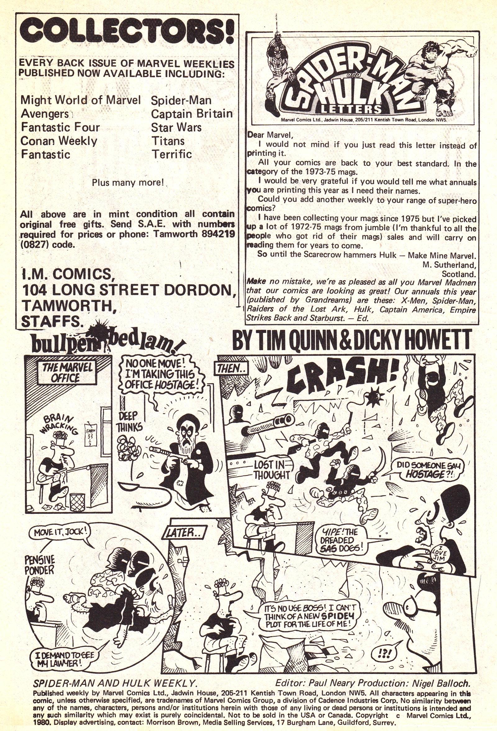 Read online Spider-Man and Hulk Weekly comic -  Issue #402 - 2