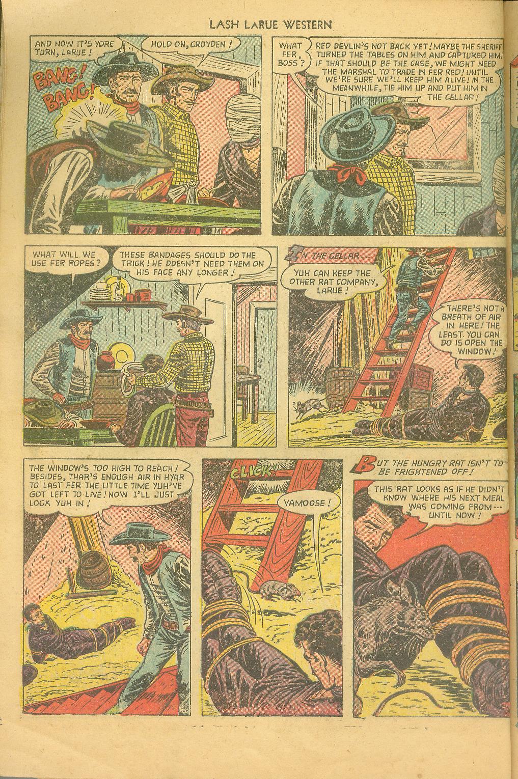 Read online Lash Larue Western (1949) comic -  Issue #43 - 10