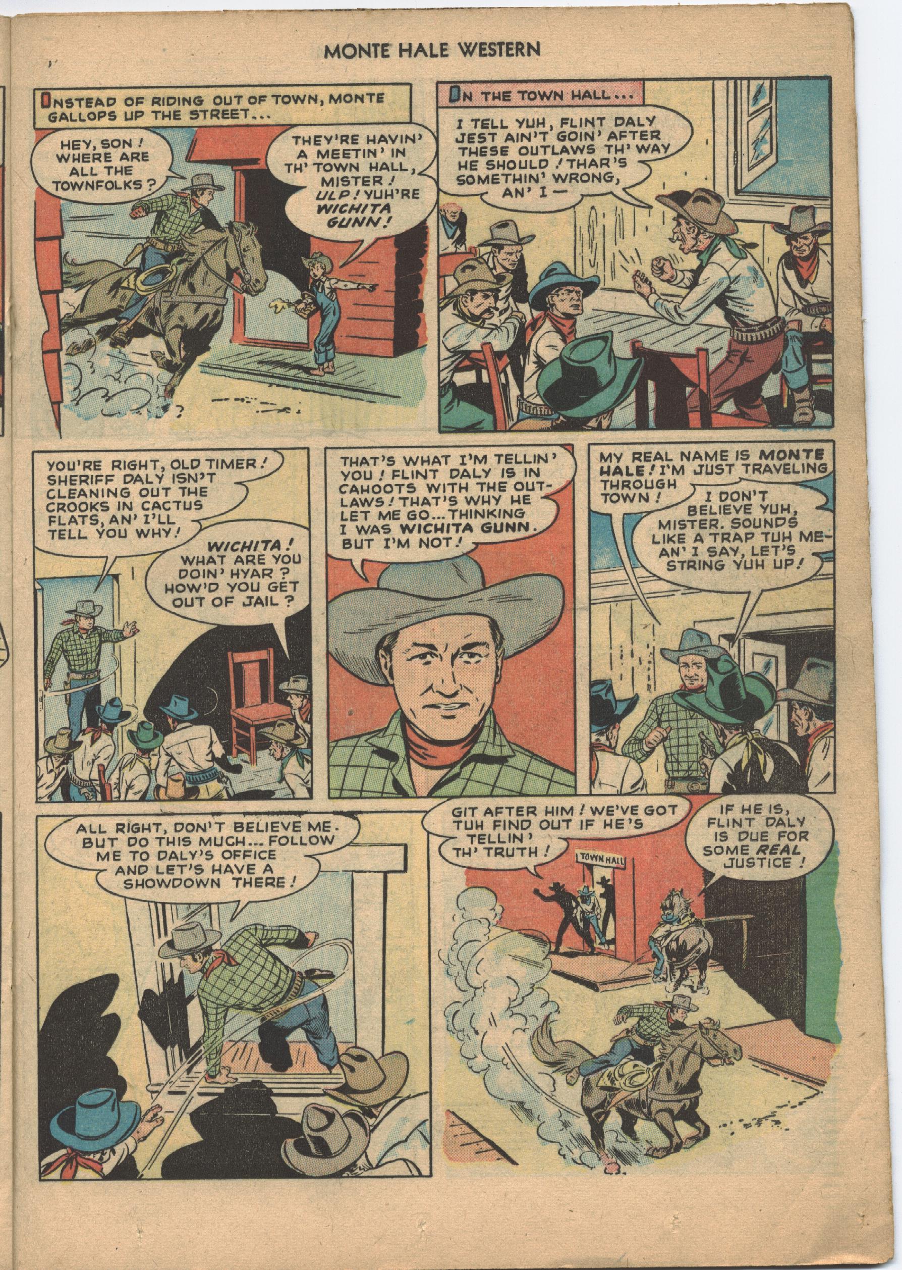Read online Monte Hale Western comic -  Issue #29 - 29