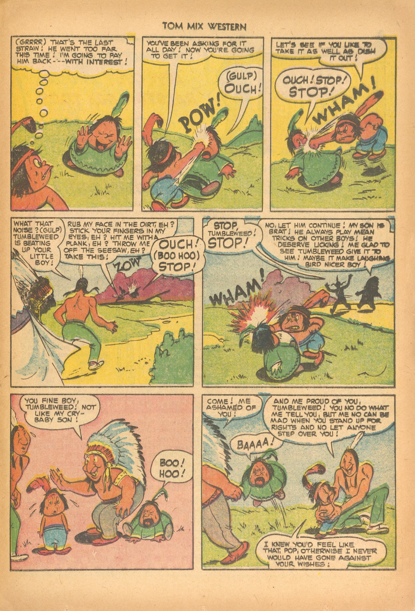 Read online Tom Mix Western (1948) comic -  Issue #49 - 25