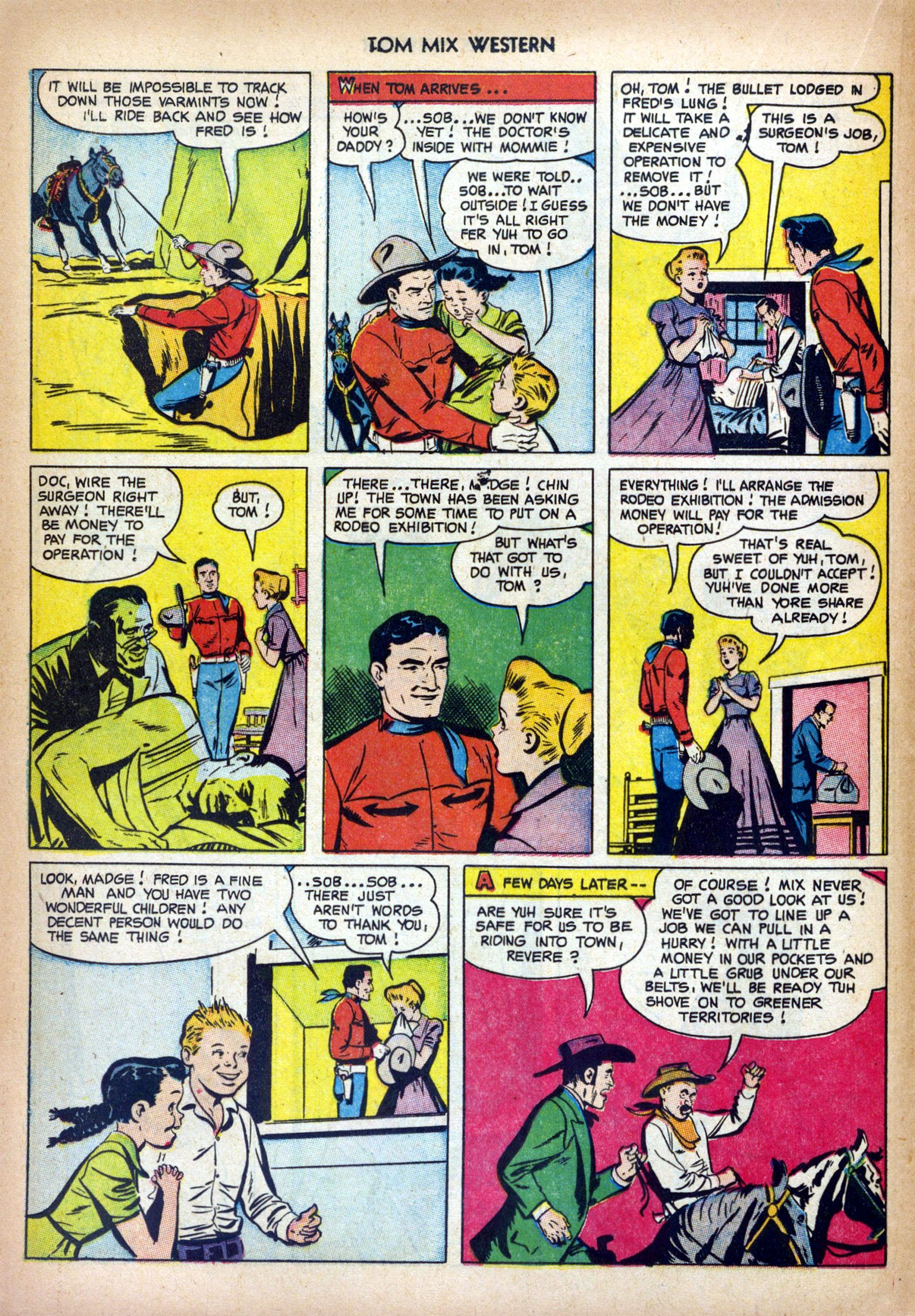 Read online Tom Mix Western (1948) comic -  Issue #58 - 16