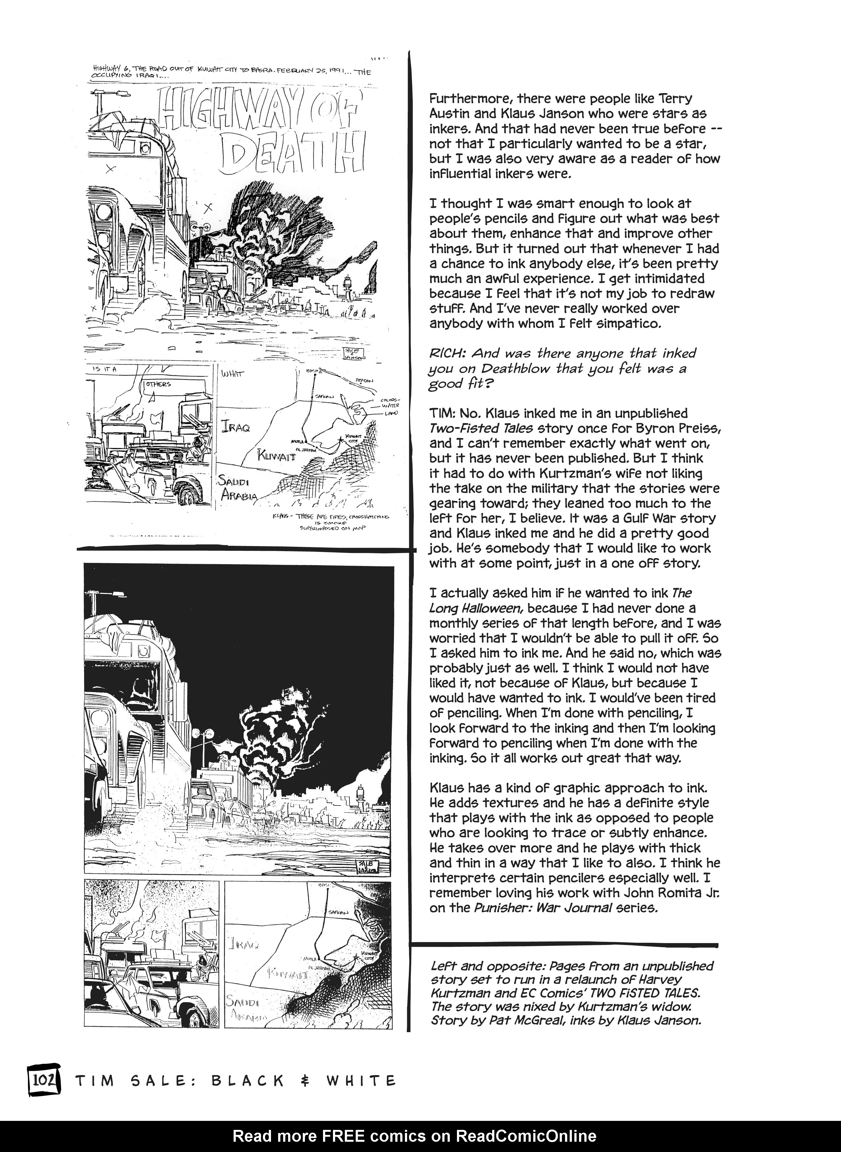 Read online Drawing Heroes in the Backyard: Tim Sale Black and White, Revised and Expanded comic -  Issue # TPB (Part 1) - 91