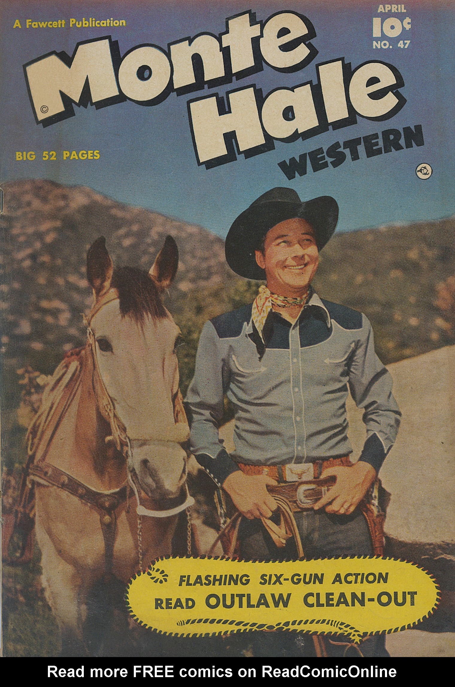 Read online Monte Hale Western comic -  Issue #47 - 1