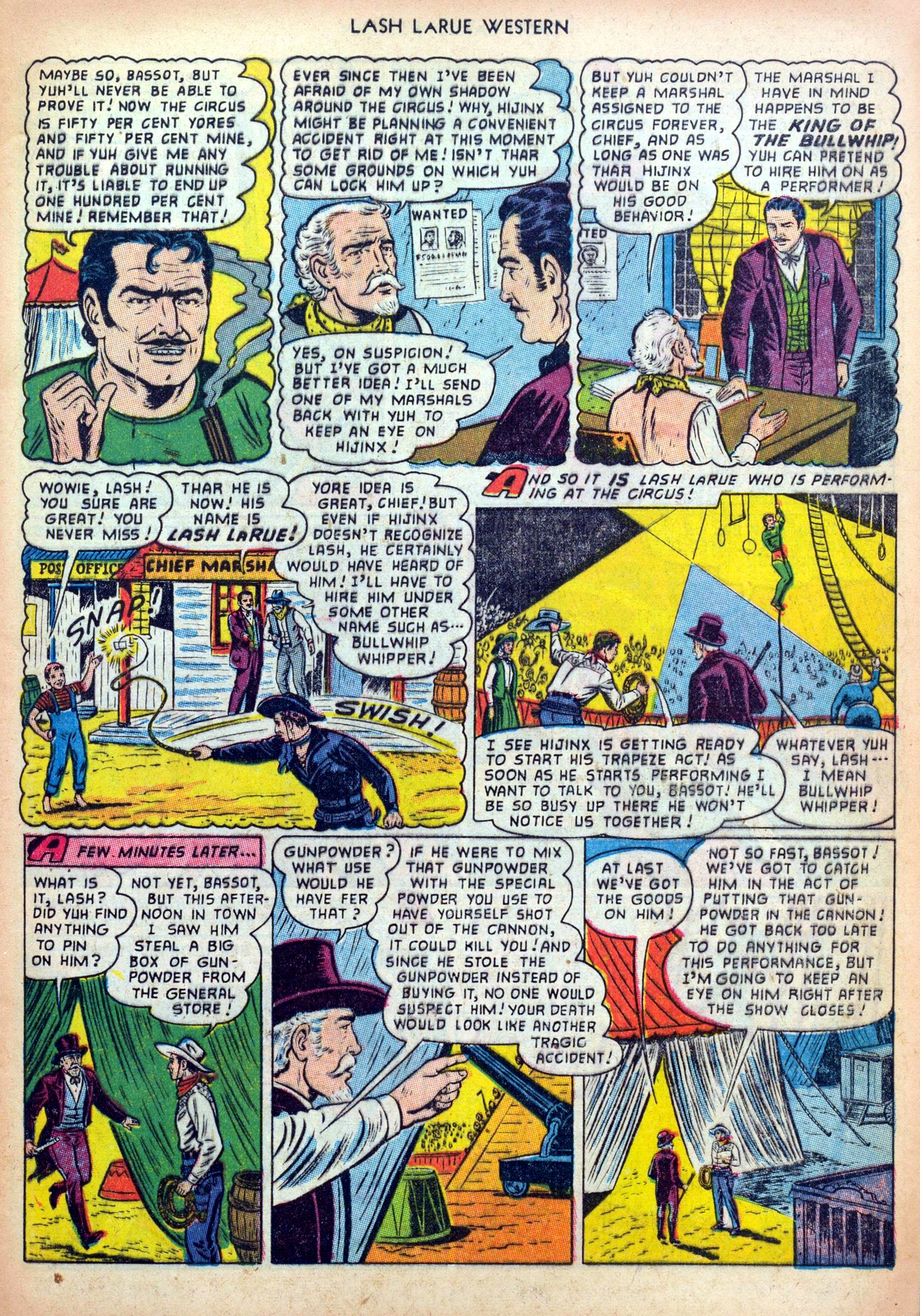 Read online Lash Larue Western (1949) comic -  Issue #36 - 5