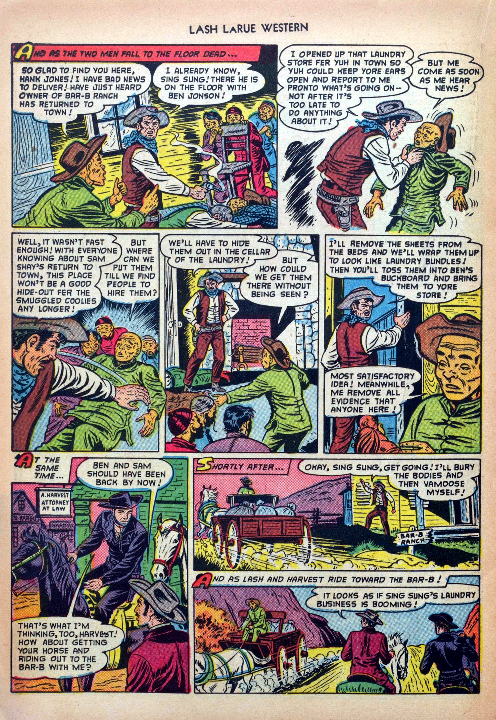 Read online Lash Larue Western (1949) comic -  Issue #32 - 20