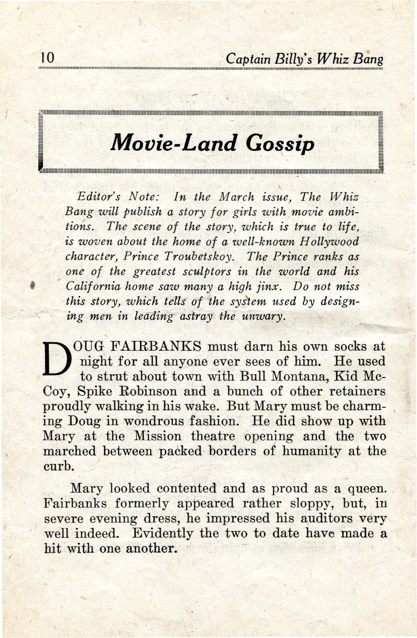 Read online Captain Billy's Whiz Bang comic -  Issue #17 - 12