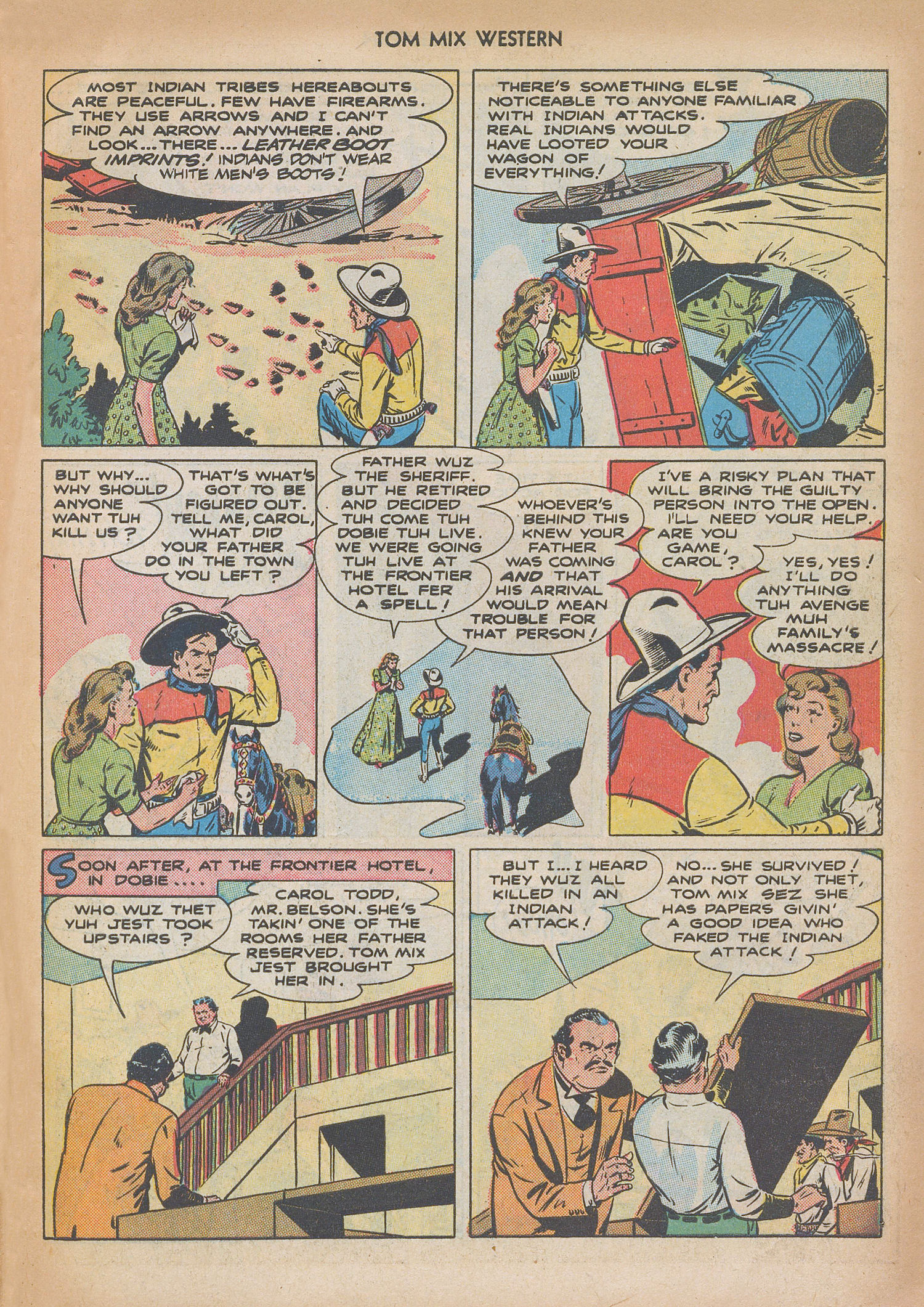 Read online Tom Mix Western (1948) comic -  Issue #10 - 19