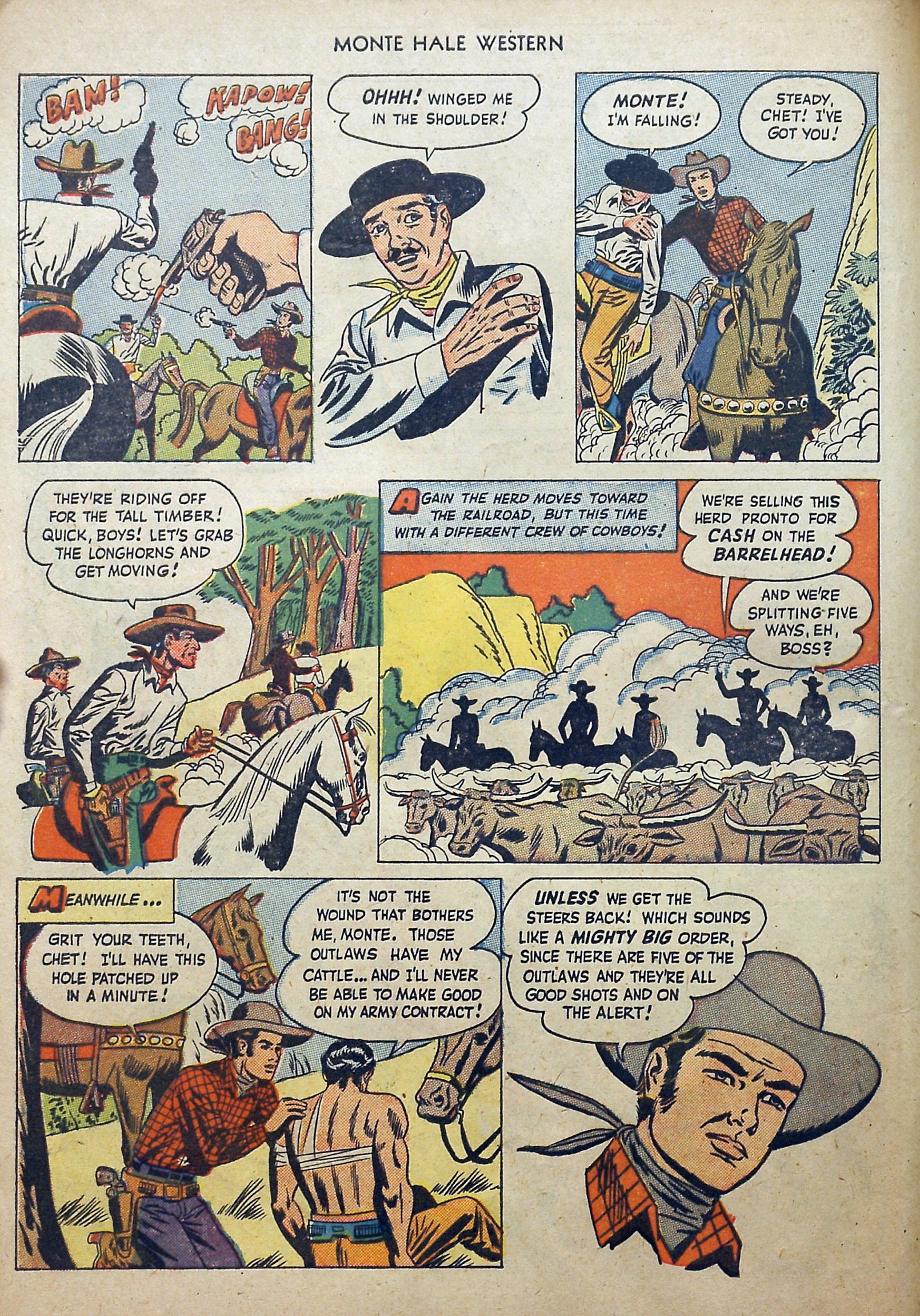 Read online Monte Hale Western comic -  Issue #46 - 22